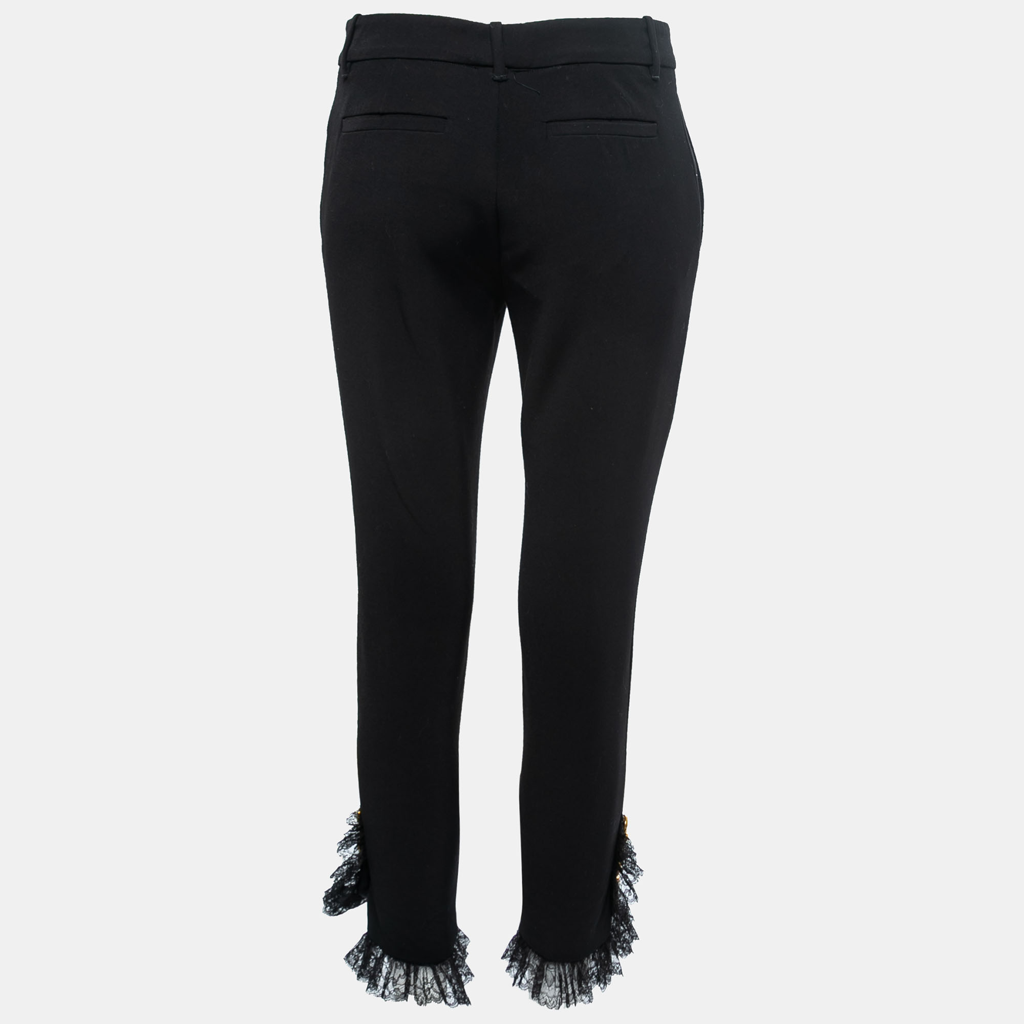 

Gucci Black Knit Pearl Detail Trousers