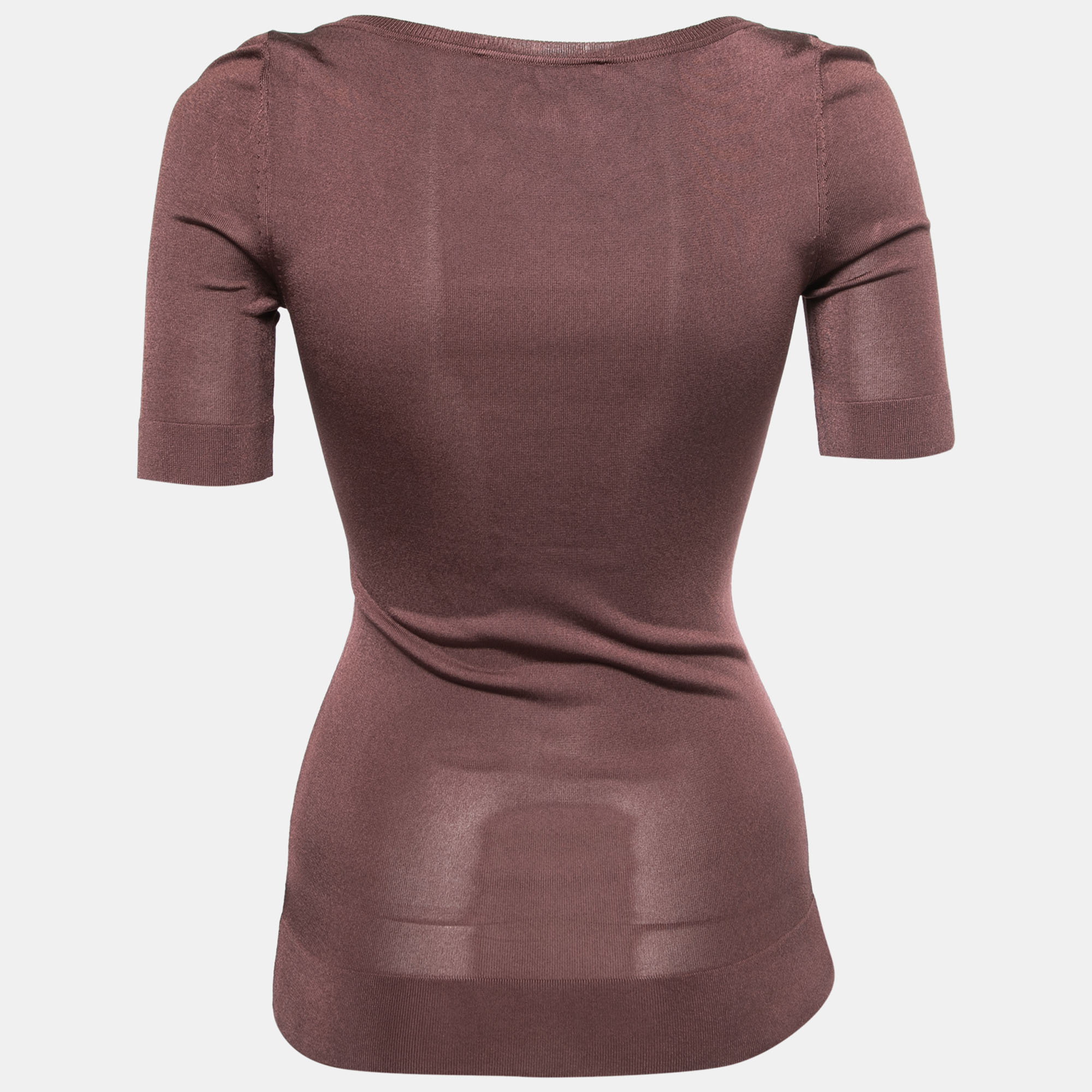 

Gucci Purple Knit V-Neck Top