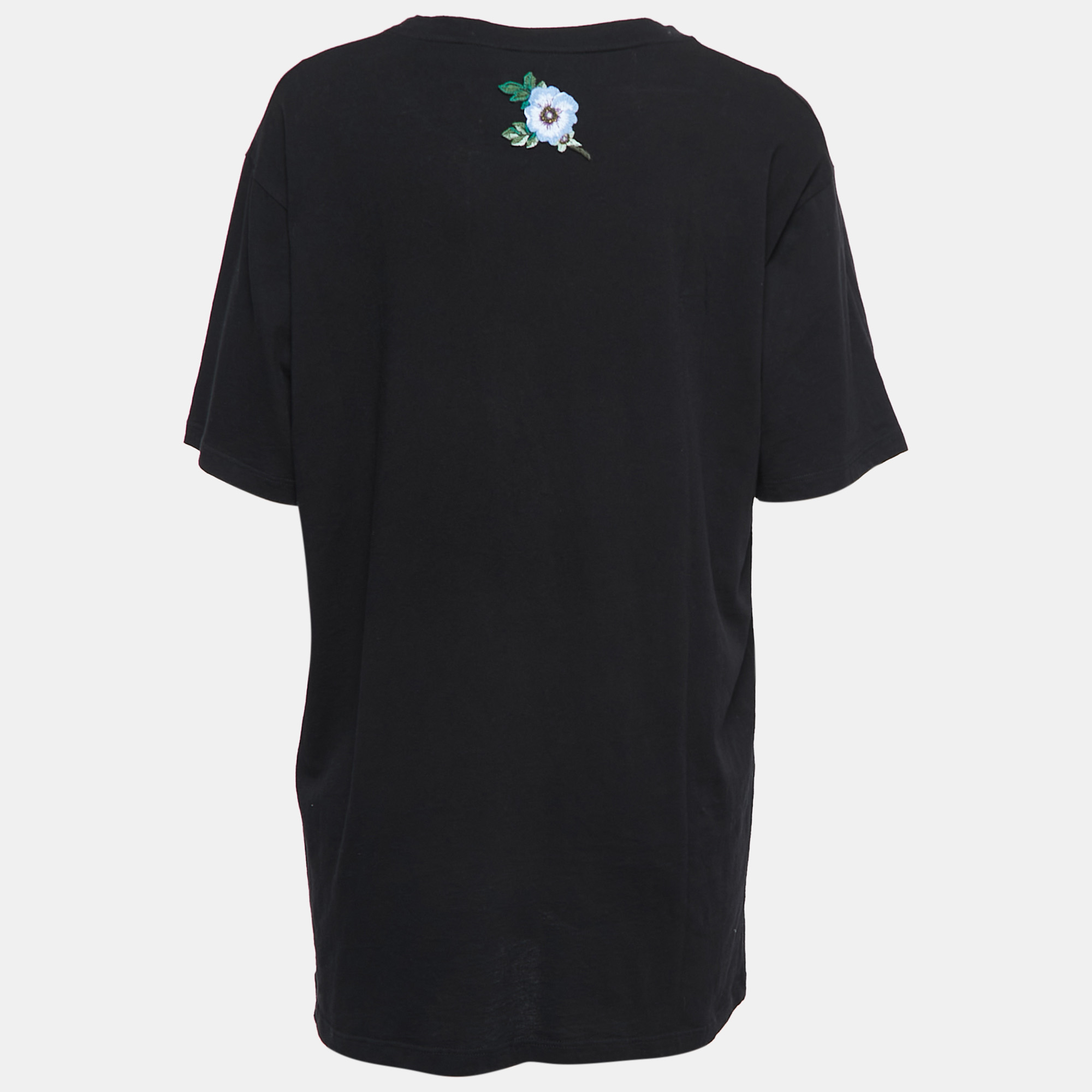 

Gucci Black Distressed Cotton Vintage Logo T-Shirt