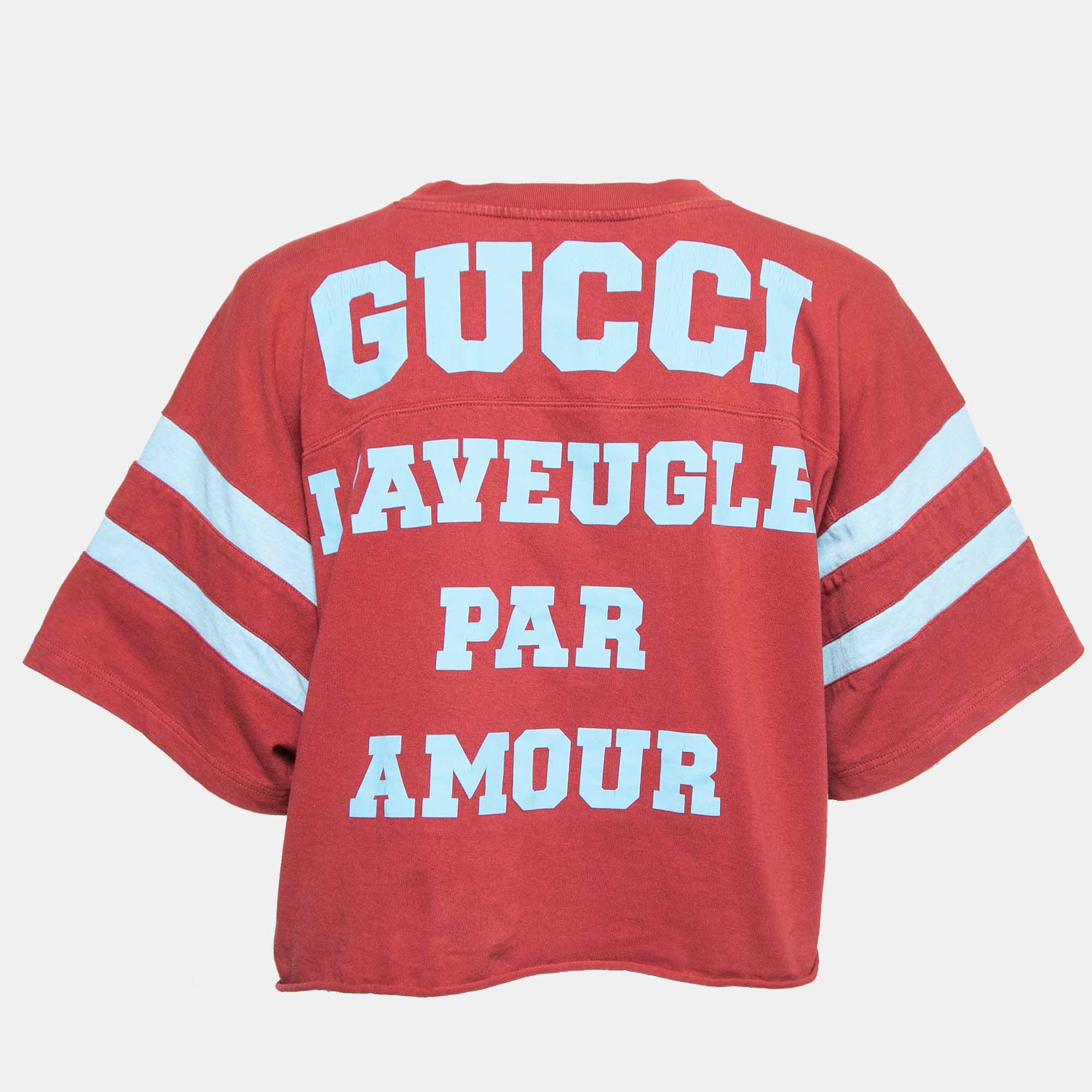 

Gucci Red Cotton 1921 Print T-Shirt