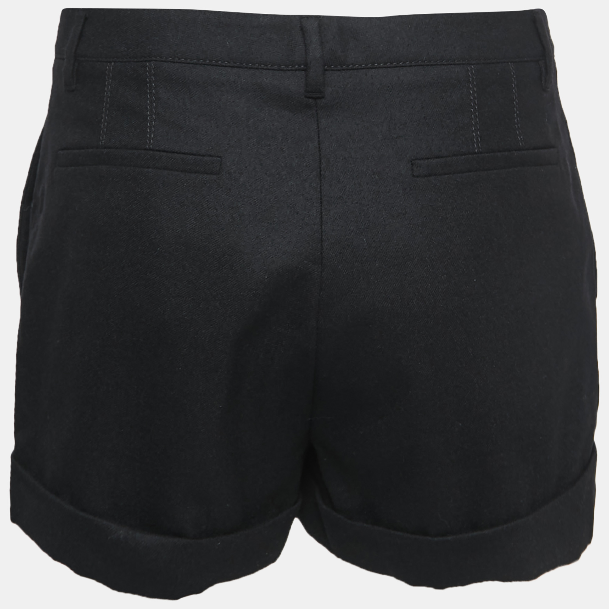 

Gucci Black Wool Stud Detailed Shorts