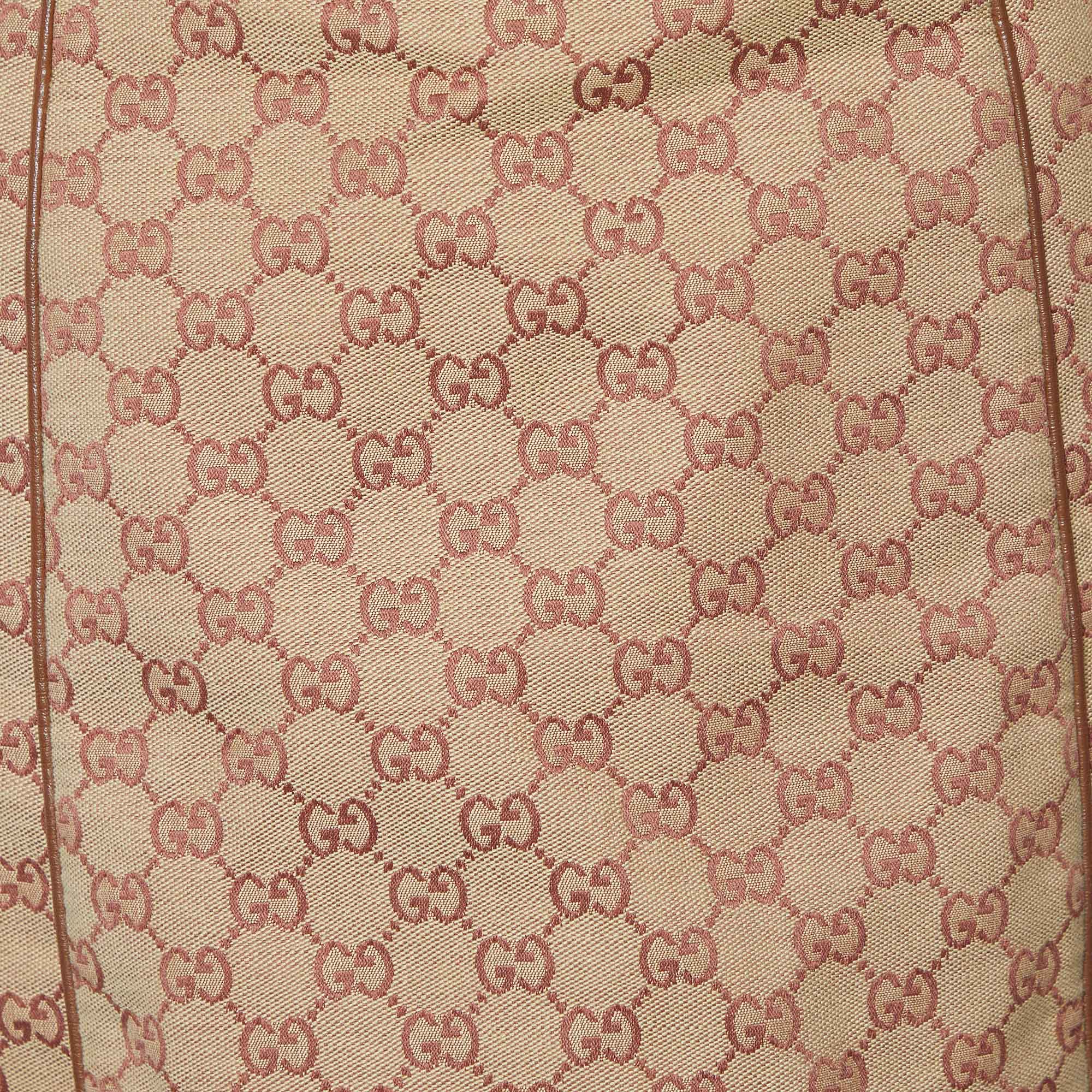 

Gucci Light Brown Logo Monogram Cotton Mini Skirt
