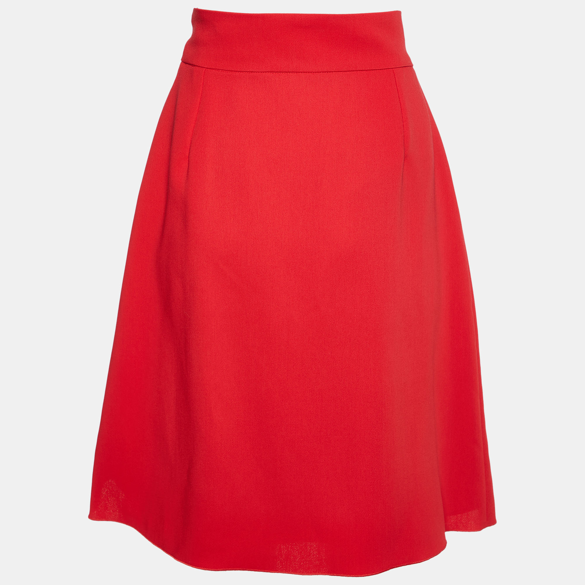 

Gucci Red Wool & Silk Pencil Skirt