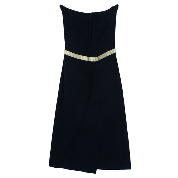 مملوكة مسبقًا Gucci Black Strapless Cocktail Dress S