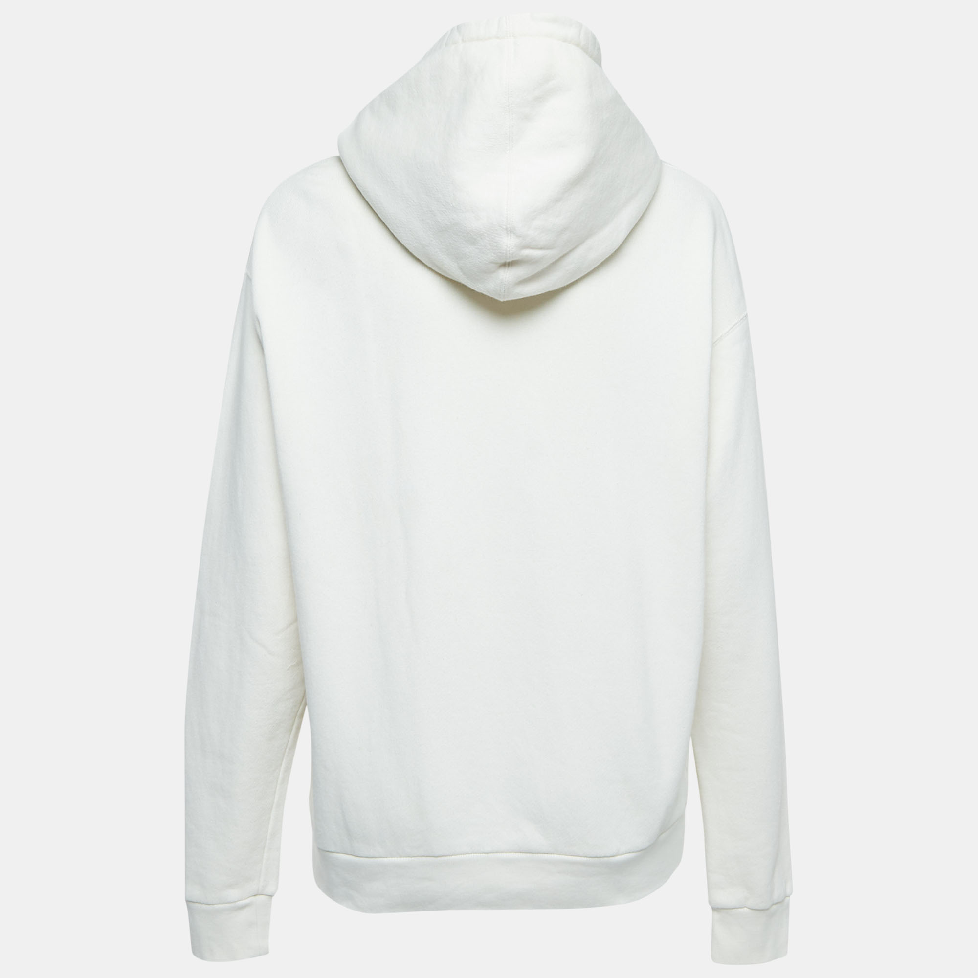 

Gucci White Cotton Sequin-Embellished Logo Hoodie