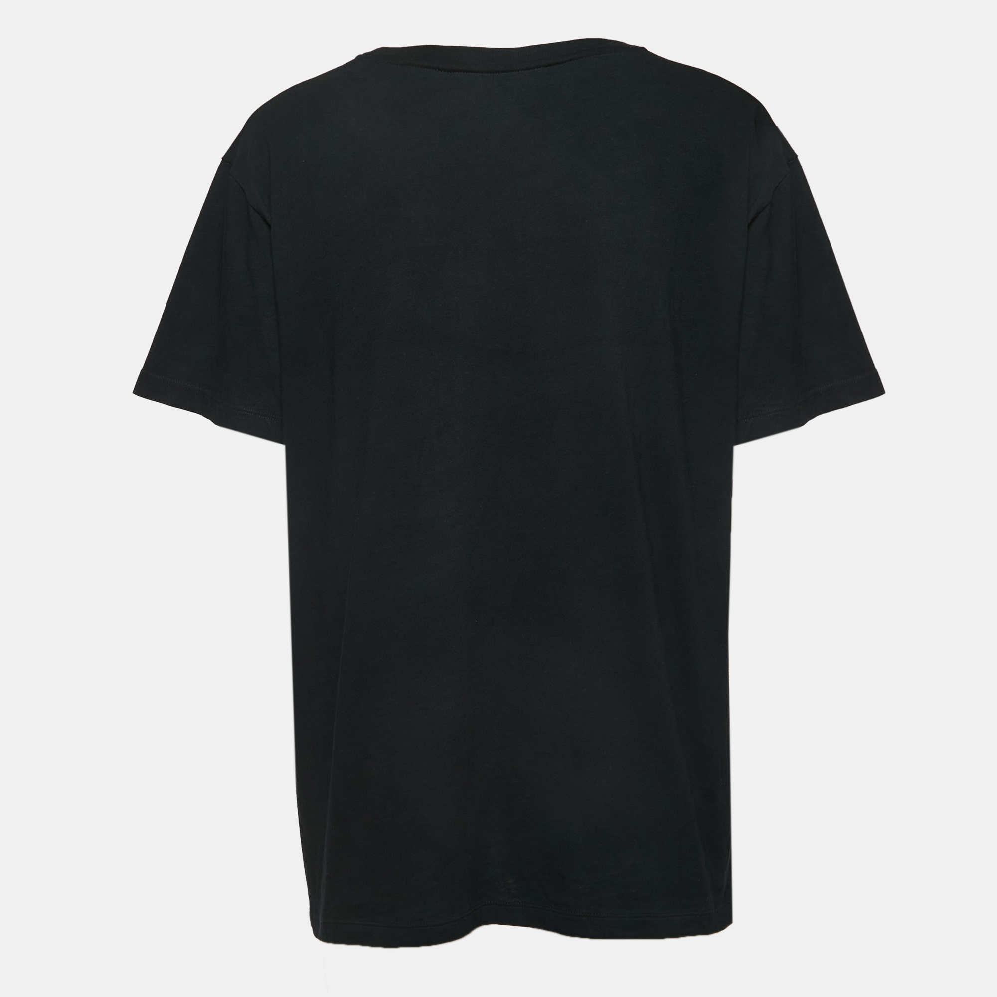 

Gucci Black Interlocking G Print Cotton Oversized T-Shirt