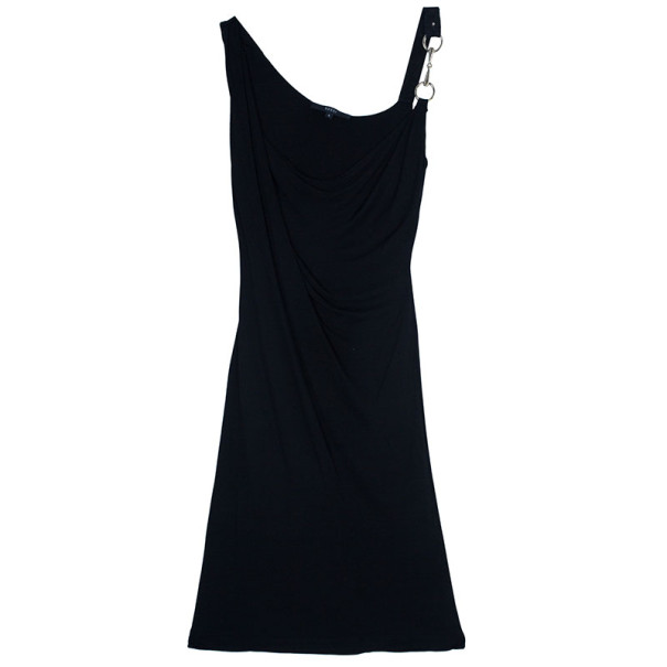 Pre Owned Gucci Black Fitted Dress S