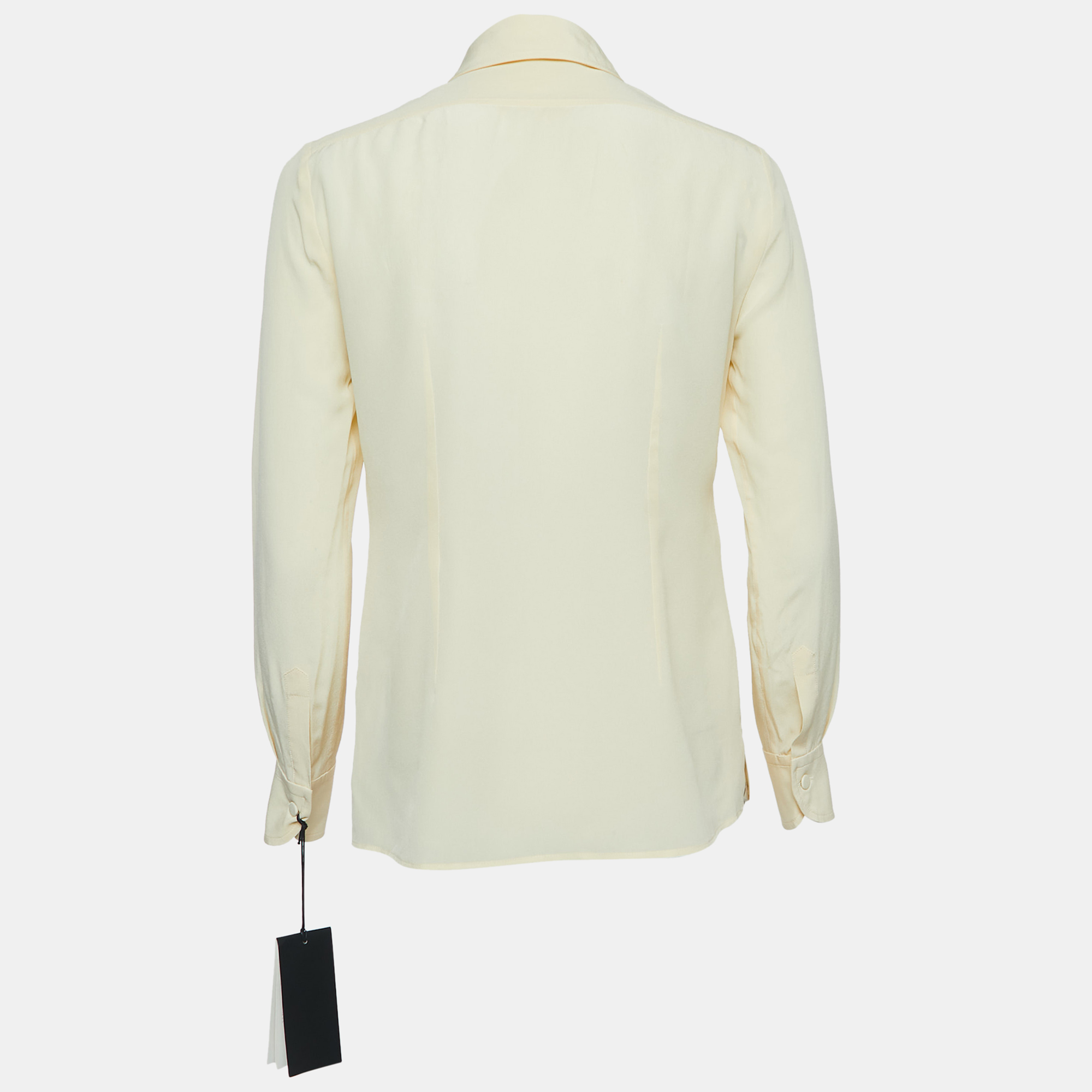 

Gucci Cream Silk Button-Up Shirt