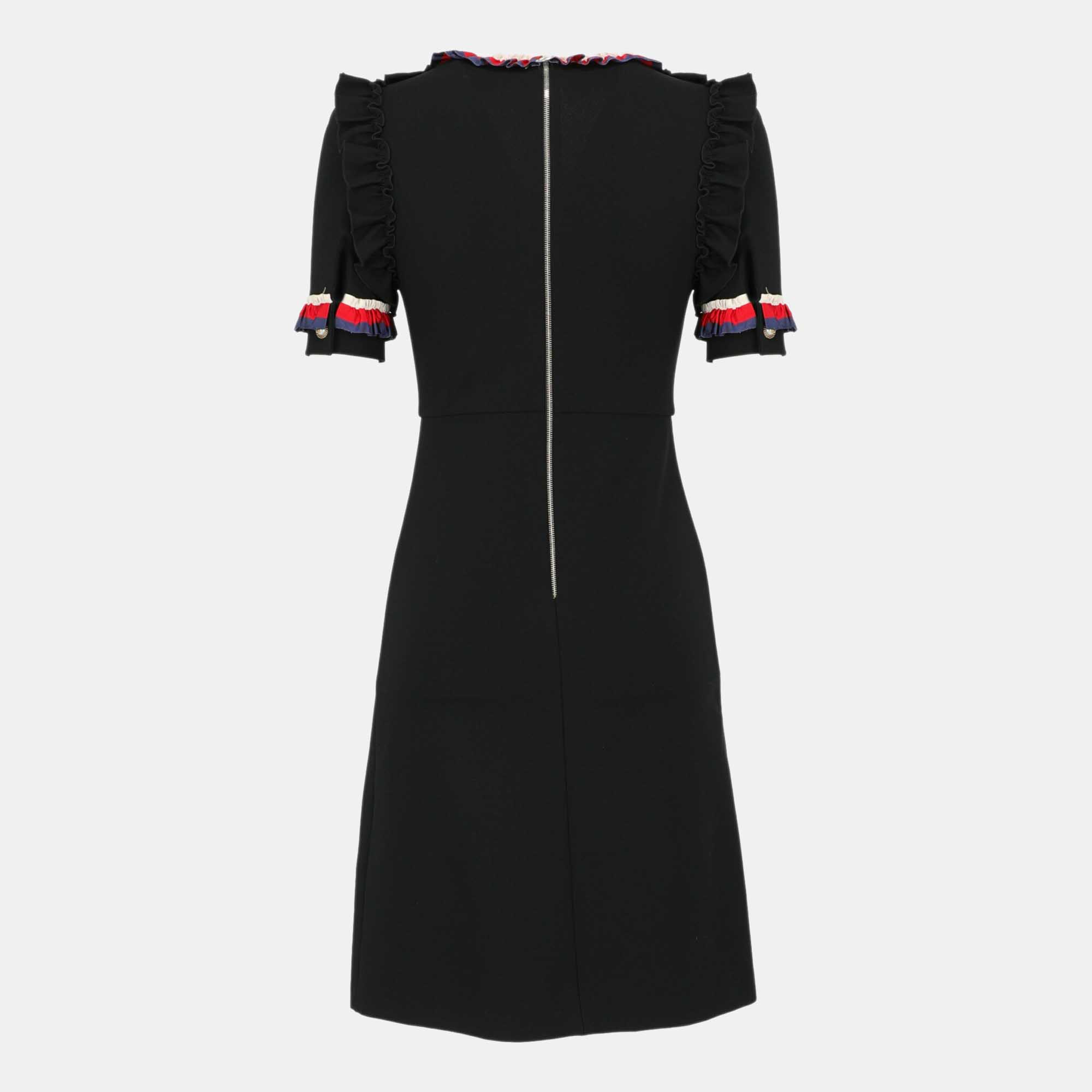 

Gucci Women' Synthetic Fibers Midi Dress - Black