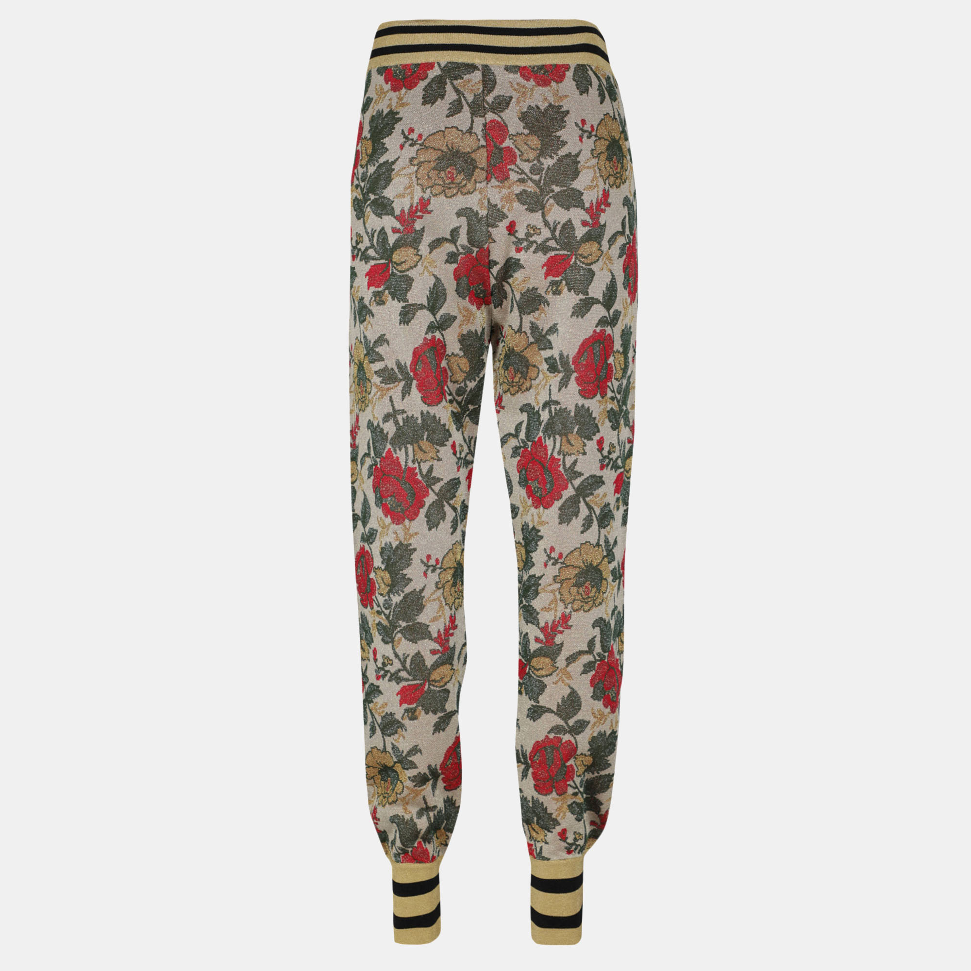 

Gucci Women's Synthetic Fibers Trousers - Gold