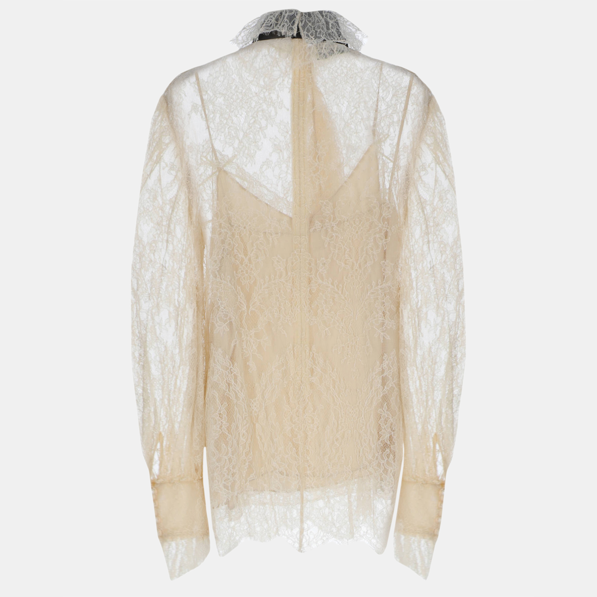 

Gucci Women's Silk Blouse - Beige