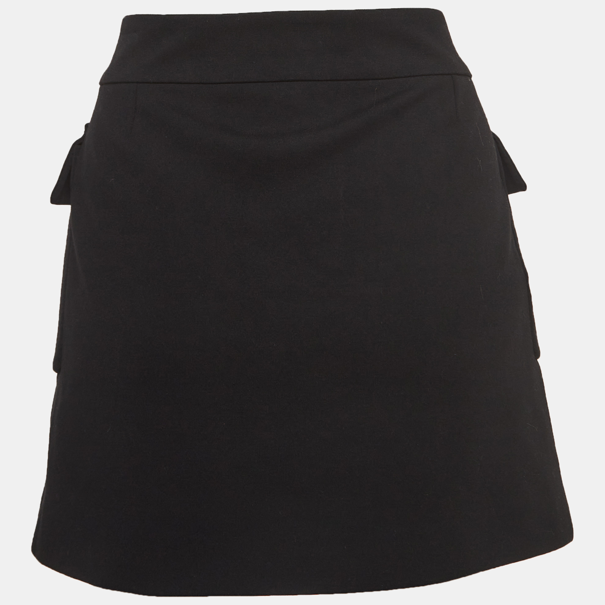 

Gucci Black Knit Double Breasted Mini Skirt