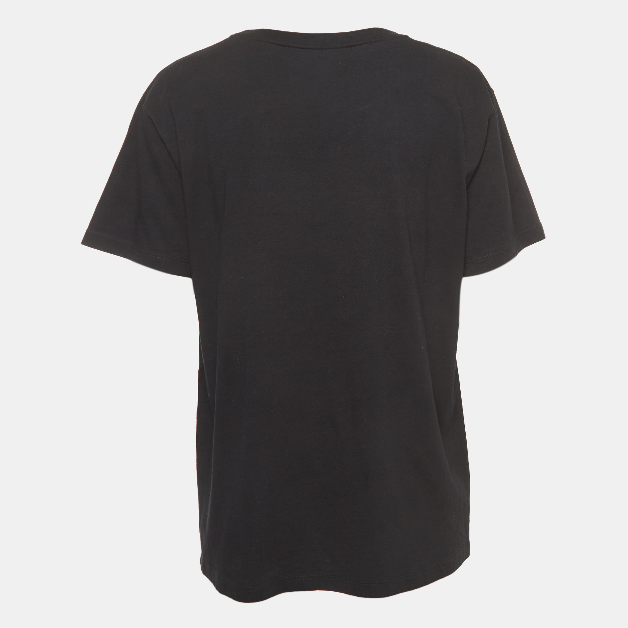 

Gucci Black Logo Print cotton Half Sleeve Oversized T-Shirt