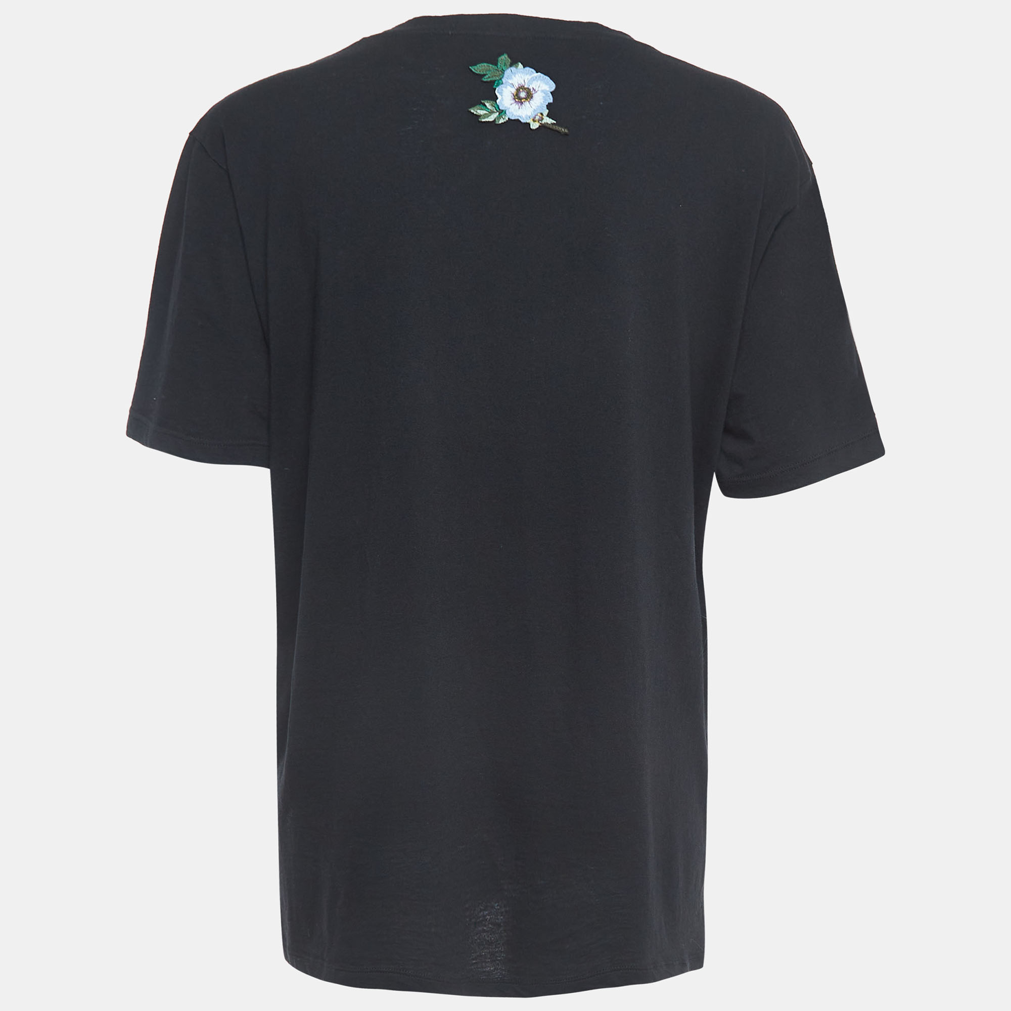 

Gucci Black Logo Printed Cotton T-Shirt