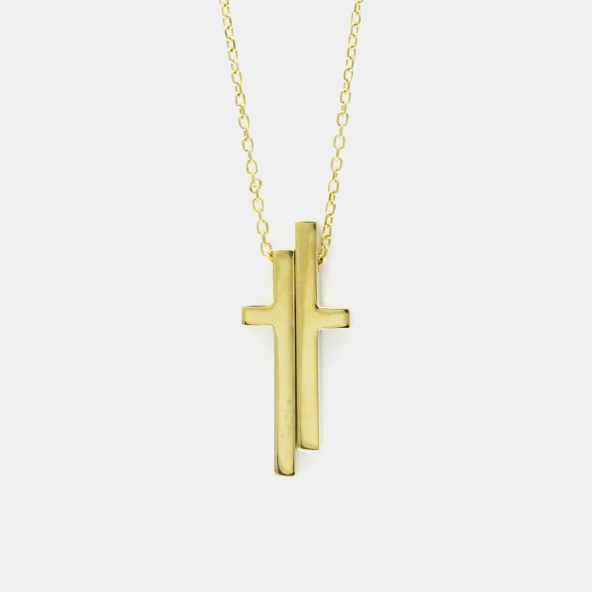 

Gucci Separate Cross Necklace Yellow Gold 18K Pendant Necklace Gold