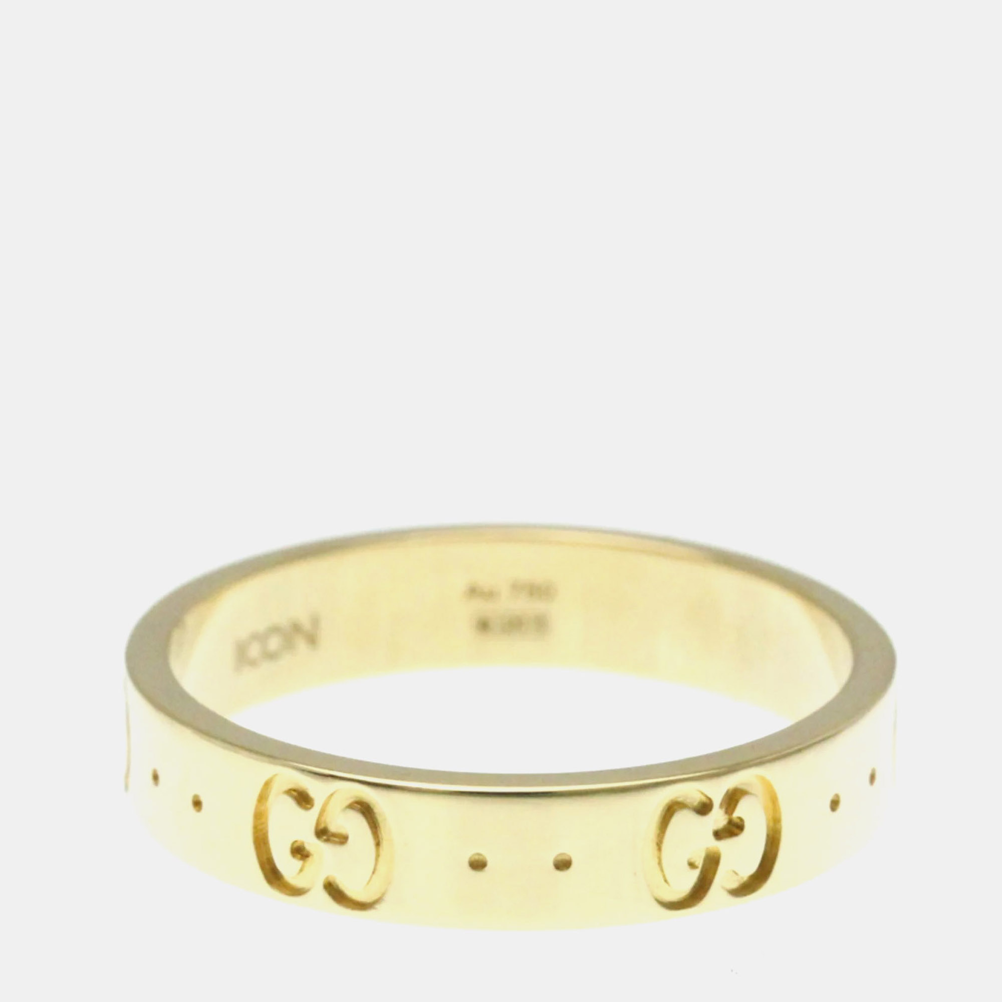 

Gucci Icon 18K Yellow Gold Fashion Band Ring EU