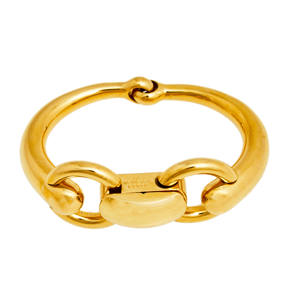 

Gucci Gold Tone Metal Cuff Bracelet