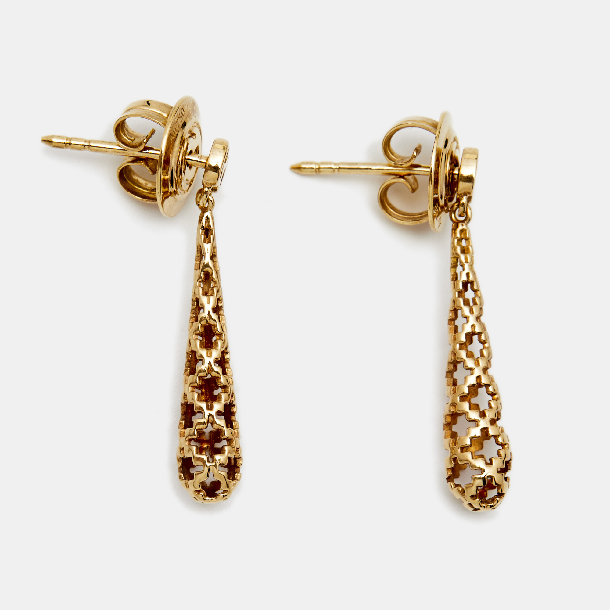 

Gucci Diamantissima 18K Rose Gold Drop Earrings