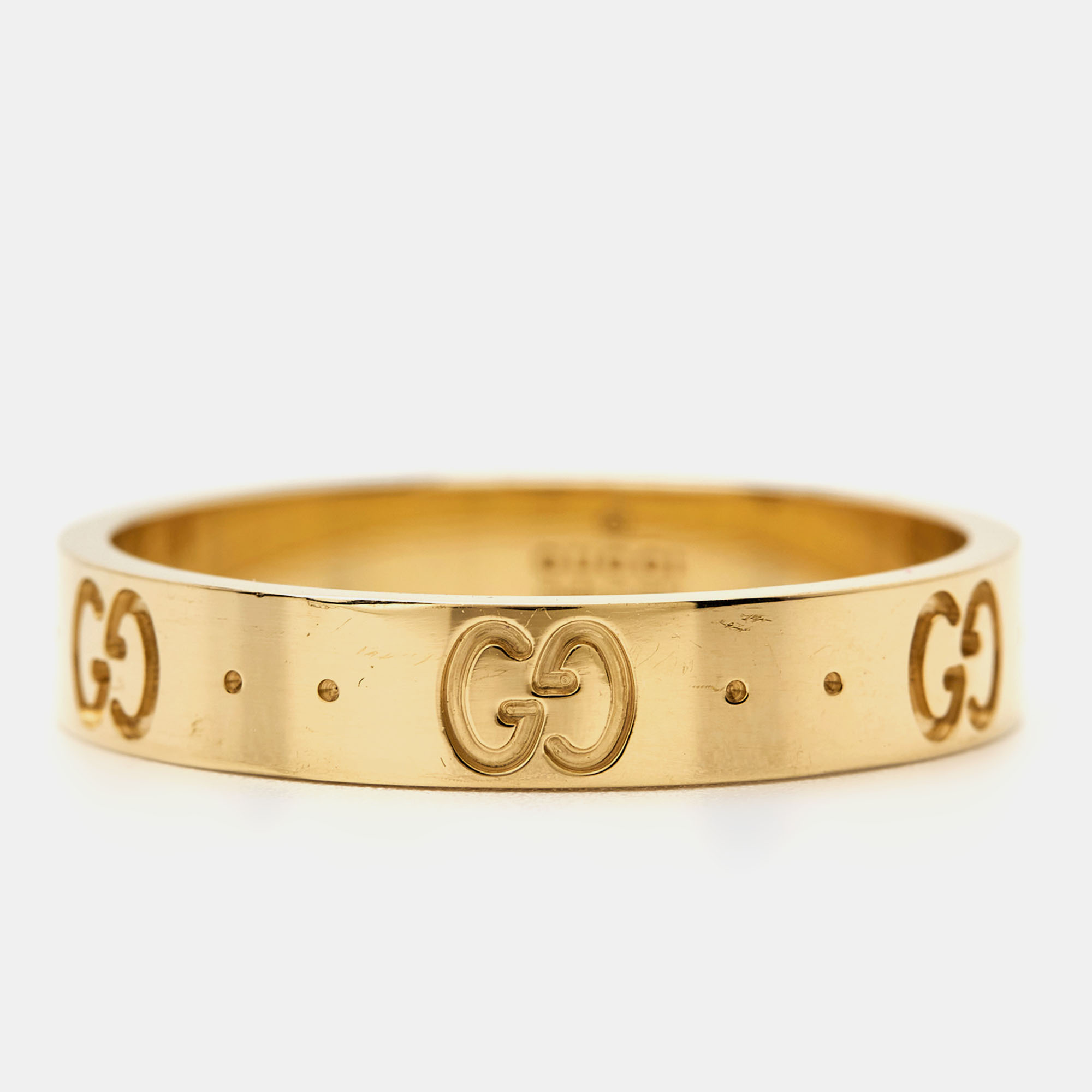 

Gucci Icon 18k Yellow Gold Band Ring Size
