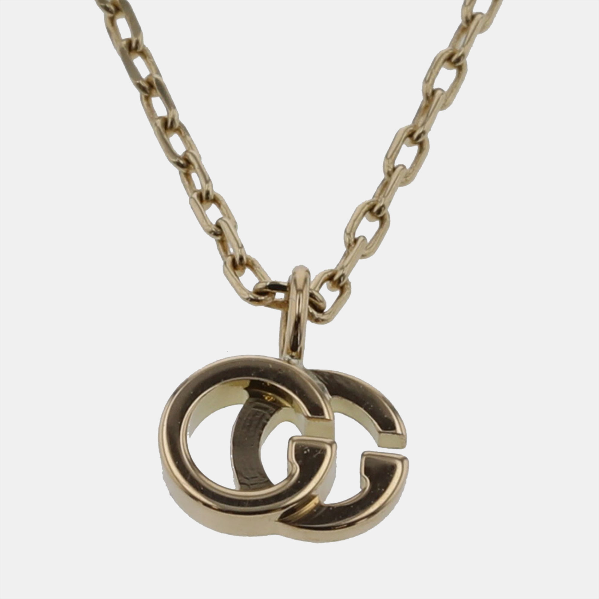 

Gucci 18K Gold Metal Double G Pendant Necklace