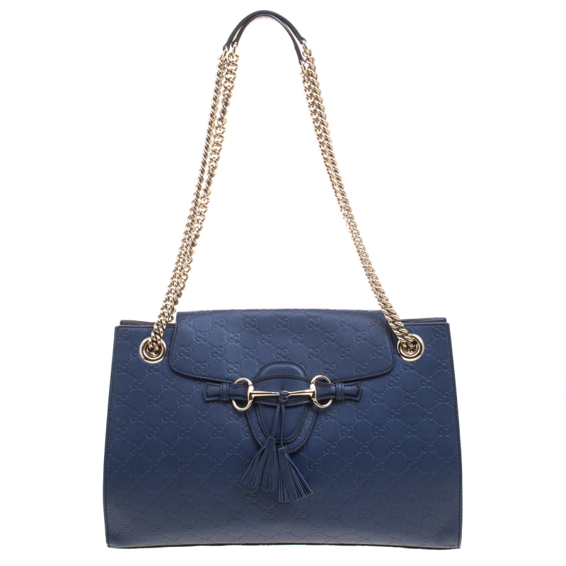 gucci navy blue purse