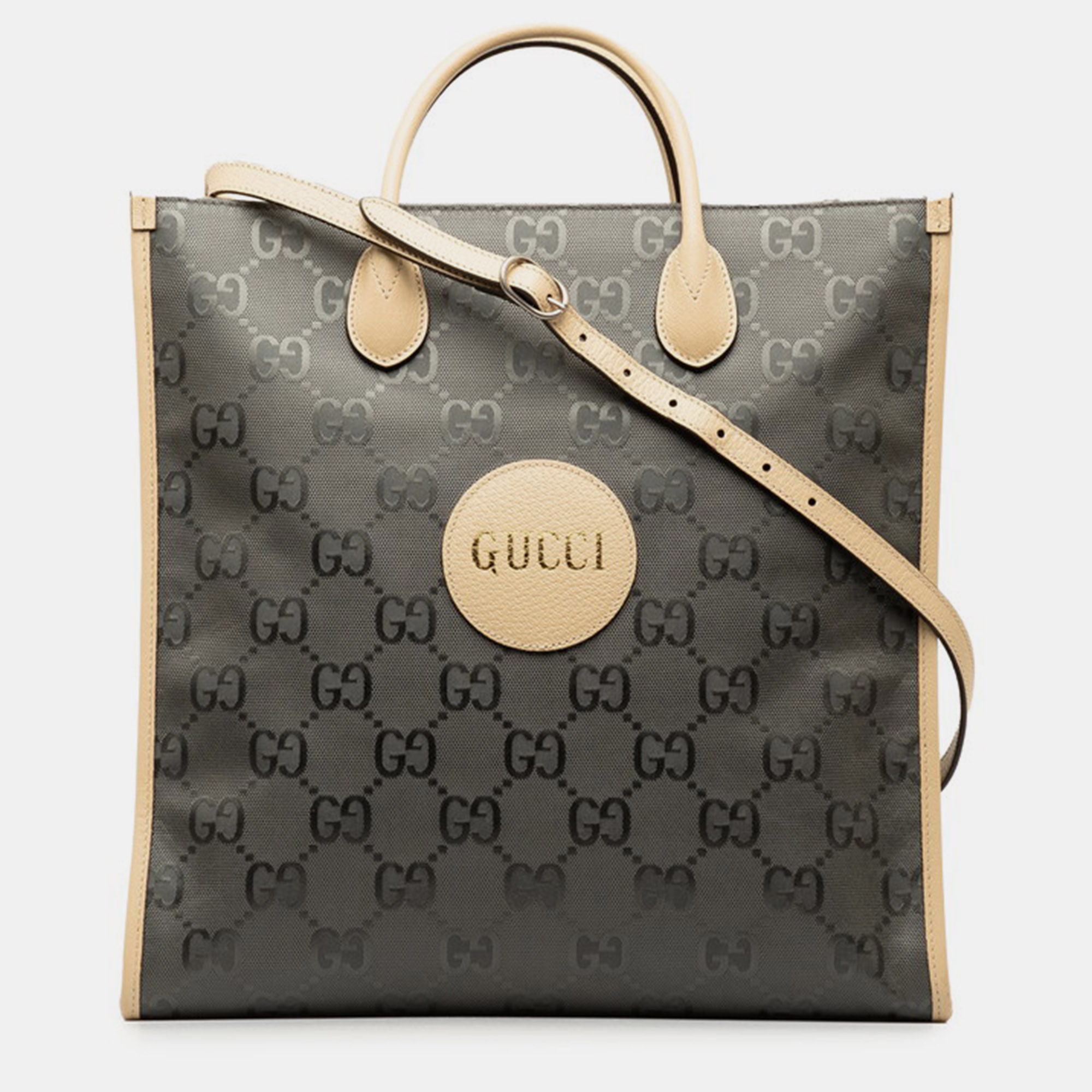 

Gucci Grey GG Nylon Off The Grid Tote, Brown