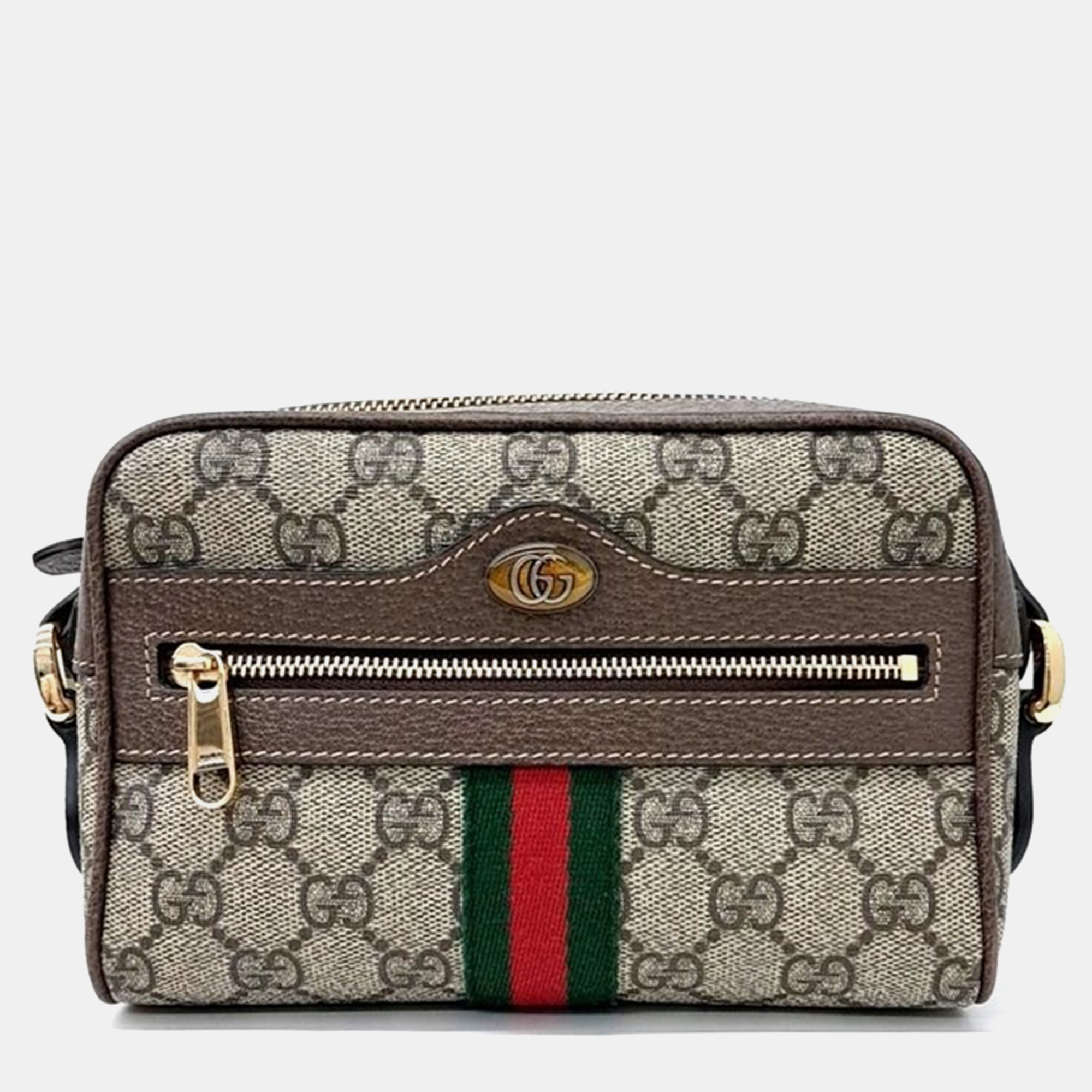 

Gucci Ophidia Supreme Mini Cross Bag, Beige