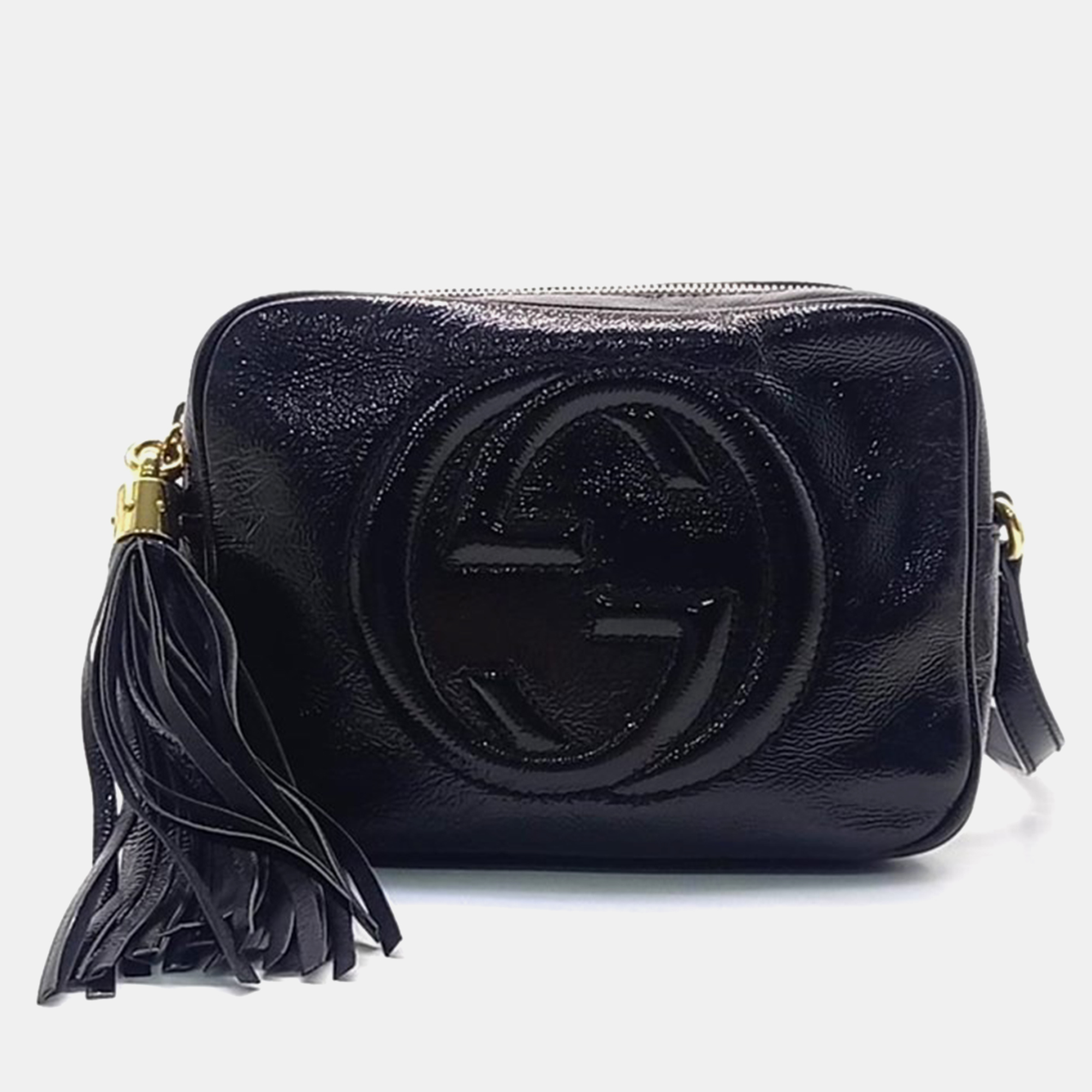 

Gucci Black Leather Disco Bag