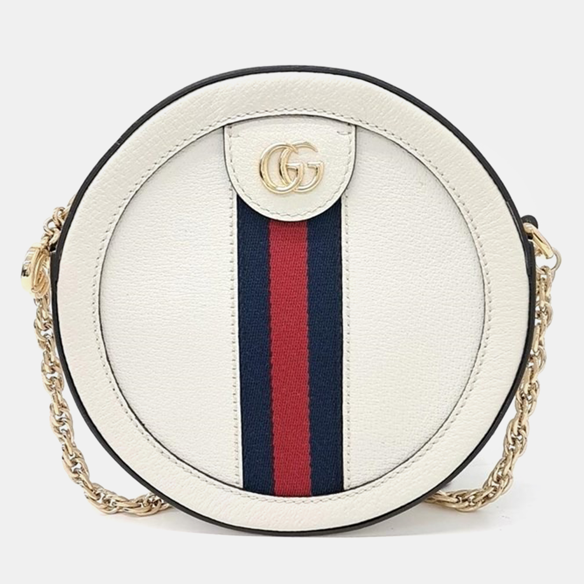 

Gucci Ophidia Mini GG Round Shoulder Bag, Cream