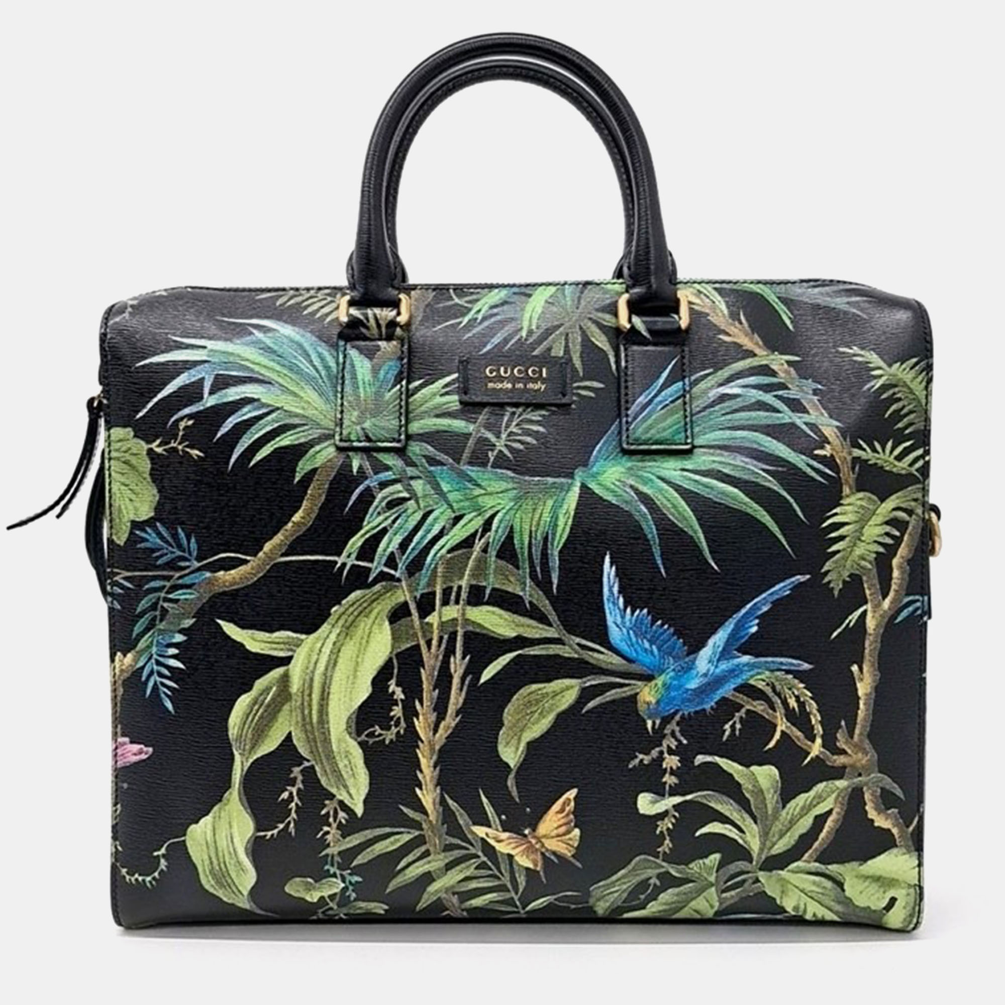 

Gucci Multicolor Leather Tropical Handbag