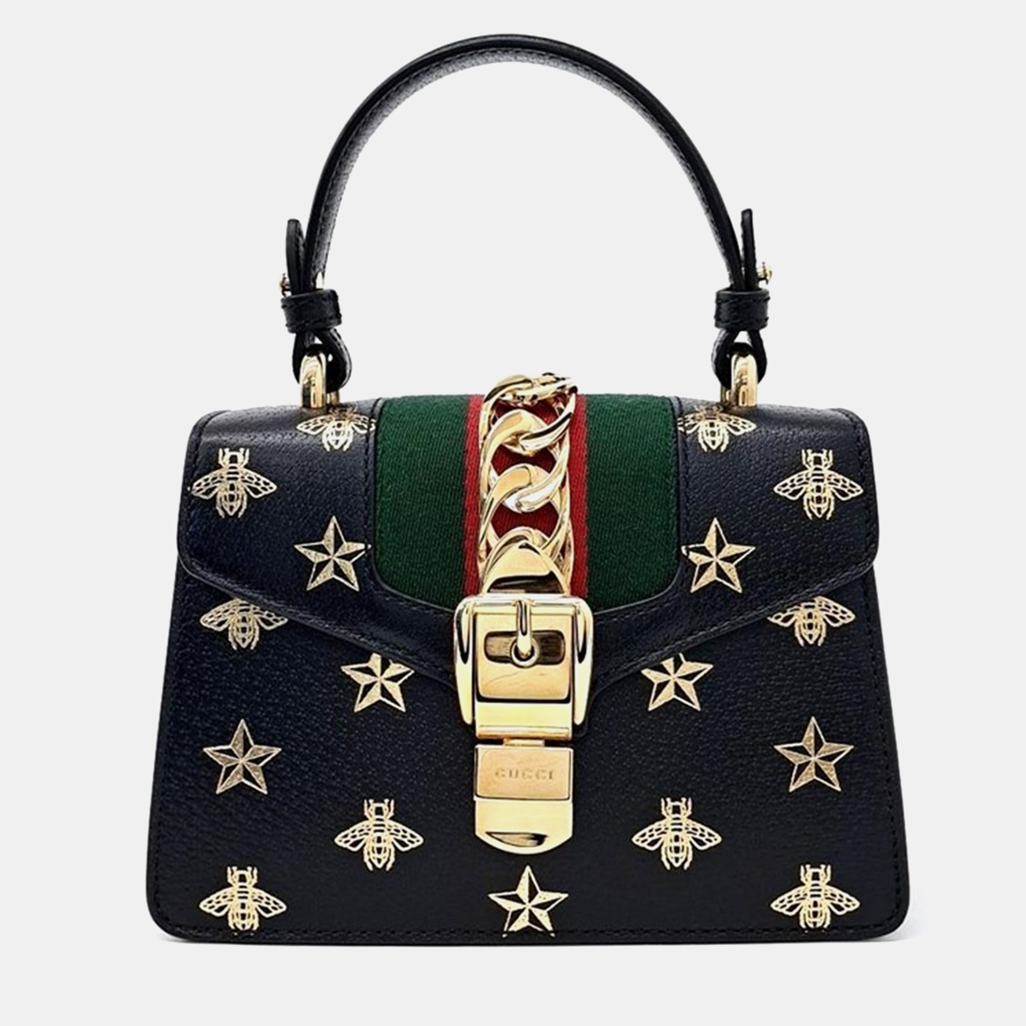 

Gucci Sylvie Mini Tote Bag, Black