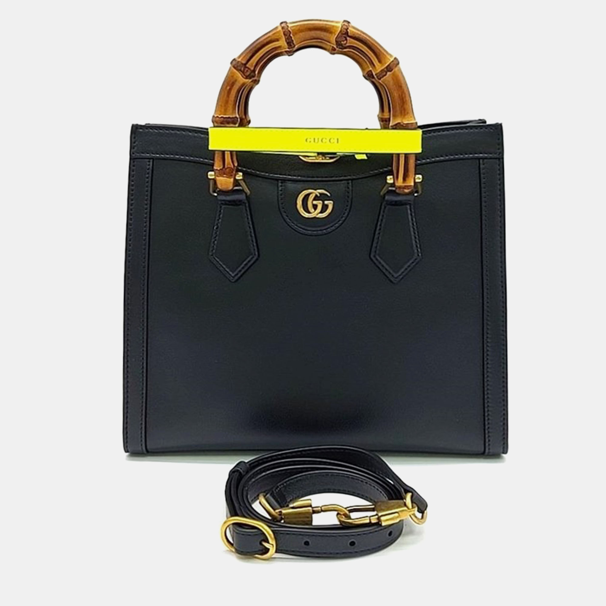 

Gucci Diana Bamboo Small Tote Bag, Black