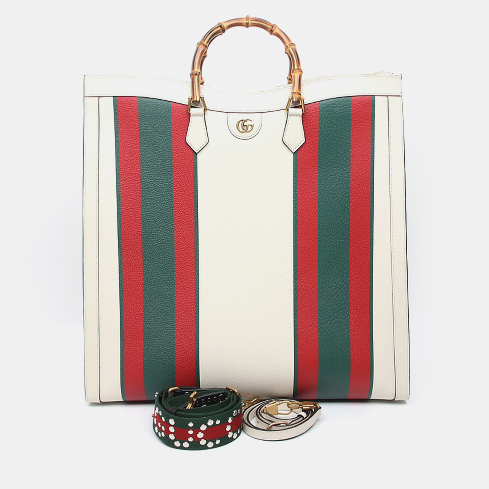 

Gucci White Diana Maxi Tote Bag, Multicolor