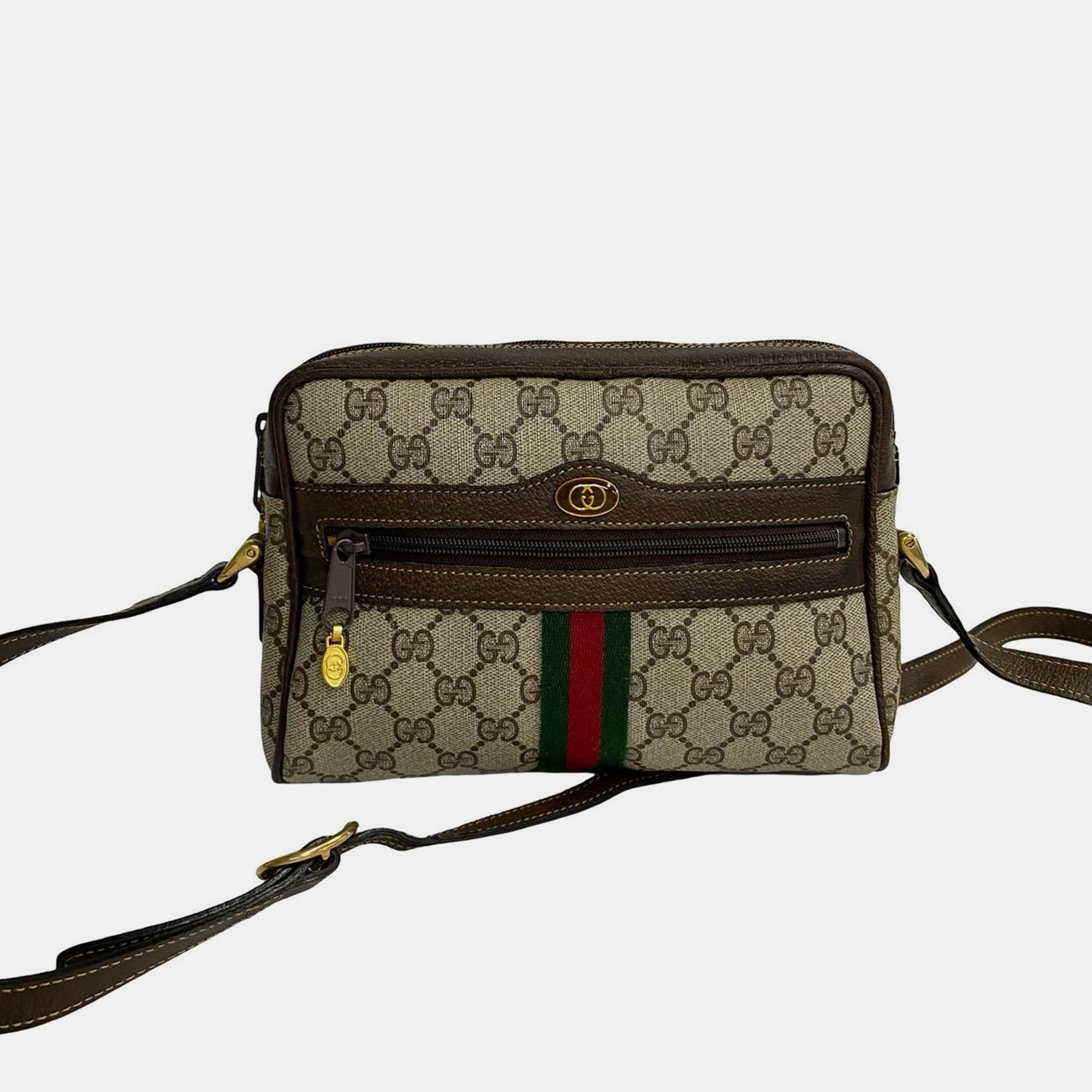 

Gucci Beige GG Canvas and Leather Ophidia Shoulder Bag