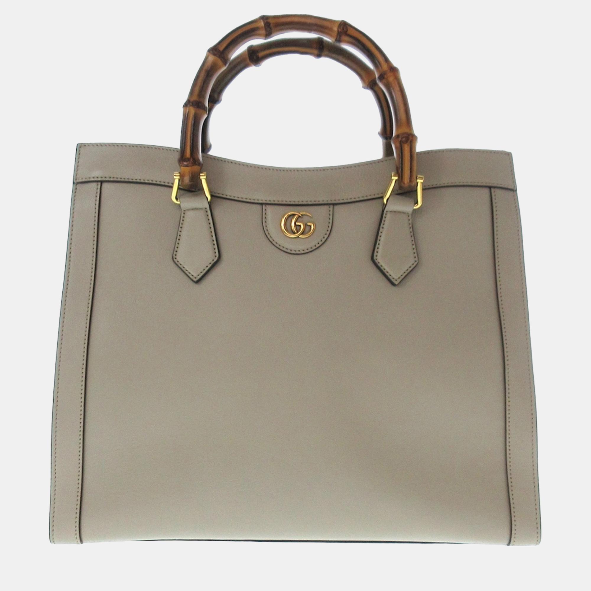 

Gucci Beige Medium Bamboo Diana Satchel