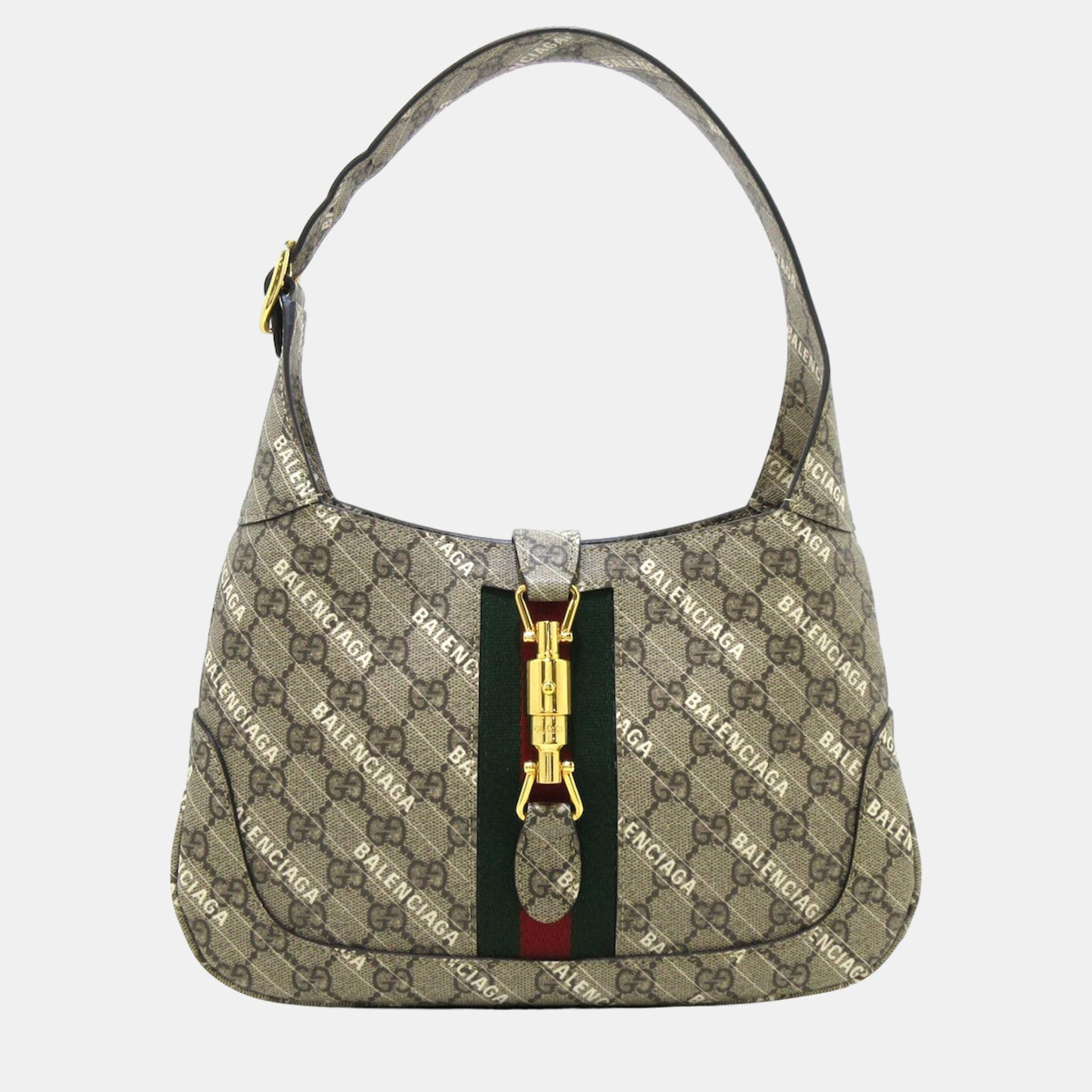 

Gucci Beige/Brown Small The Hacker Project GG Supreme Jackie 1961