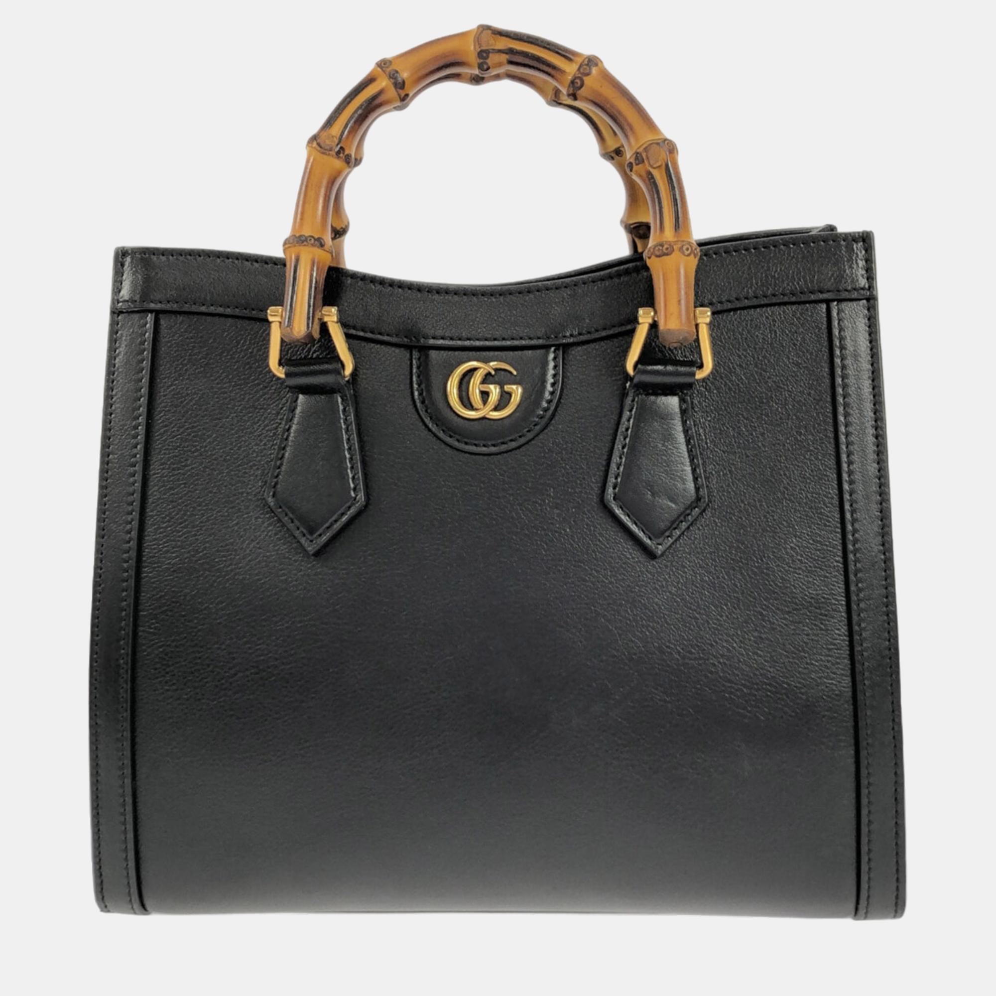 

Gucci Black Small Bamboo Diana Satchel