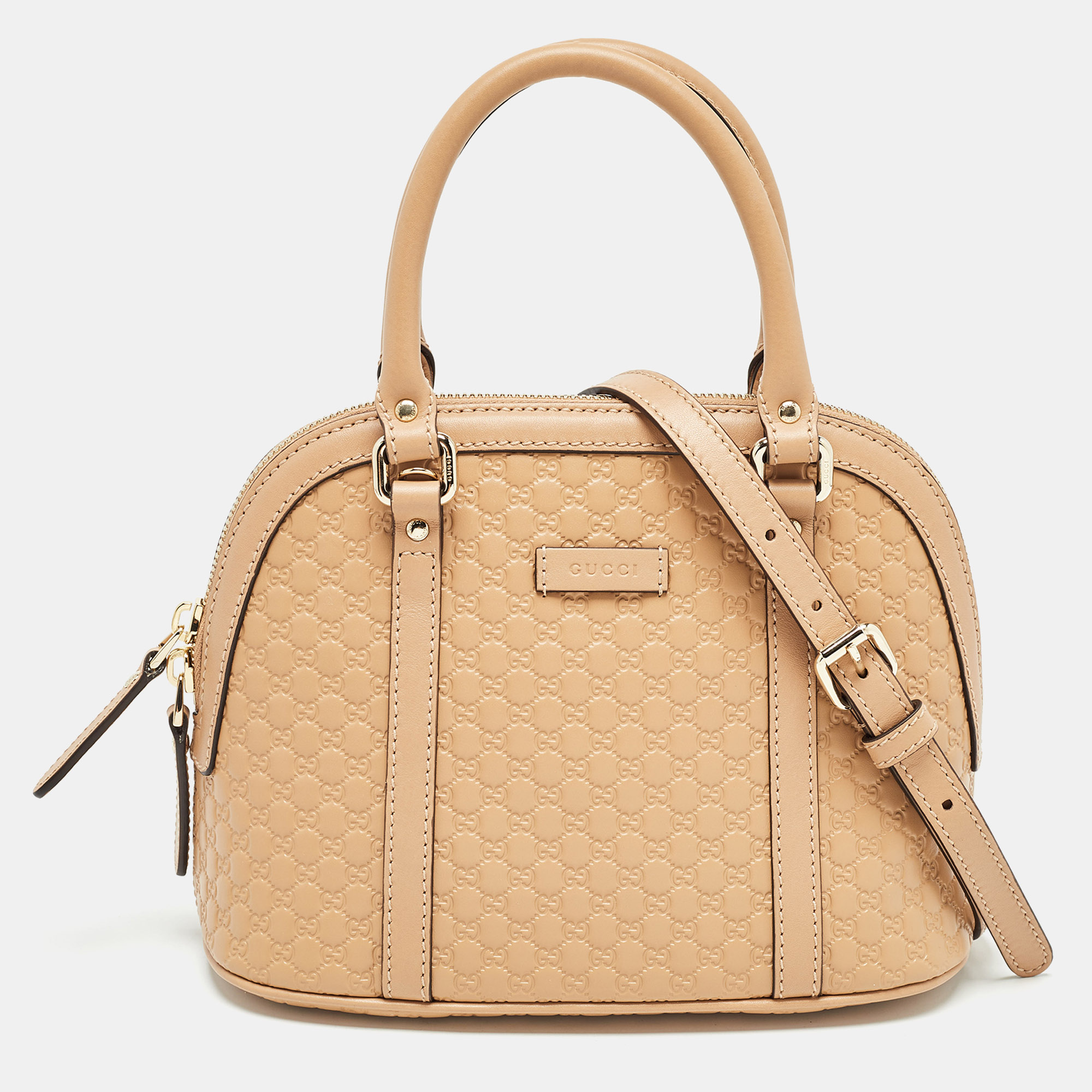 

Gucci Beige Microguccissima Leather Mini Nice Dome Bag