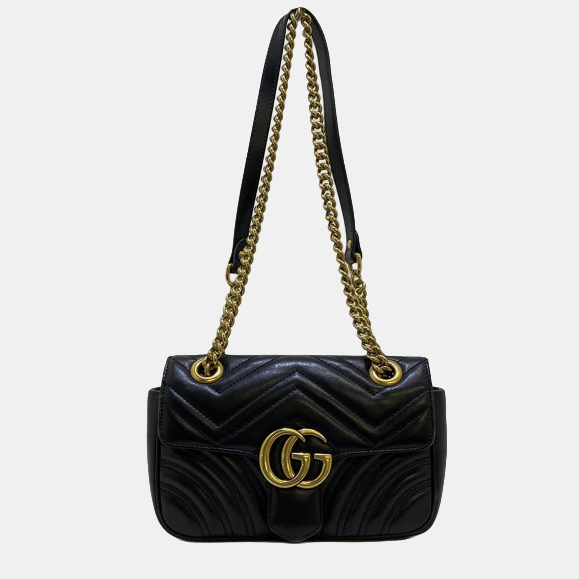 

Gucci Small GG Marmont Matelasse Crossbody Bag, Black