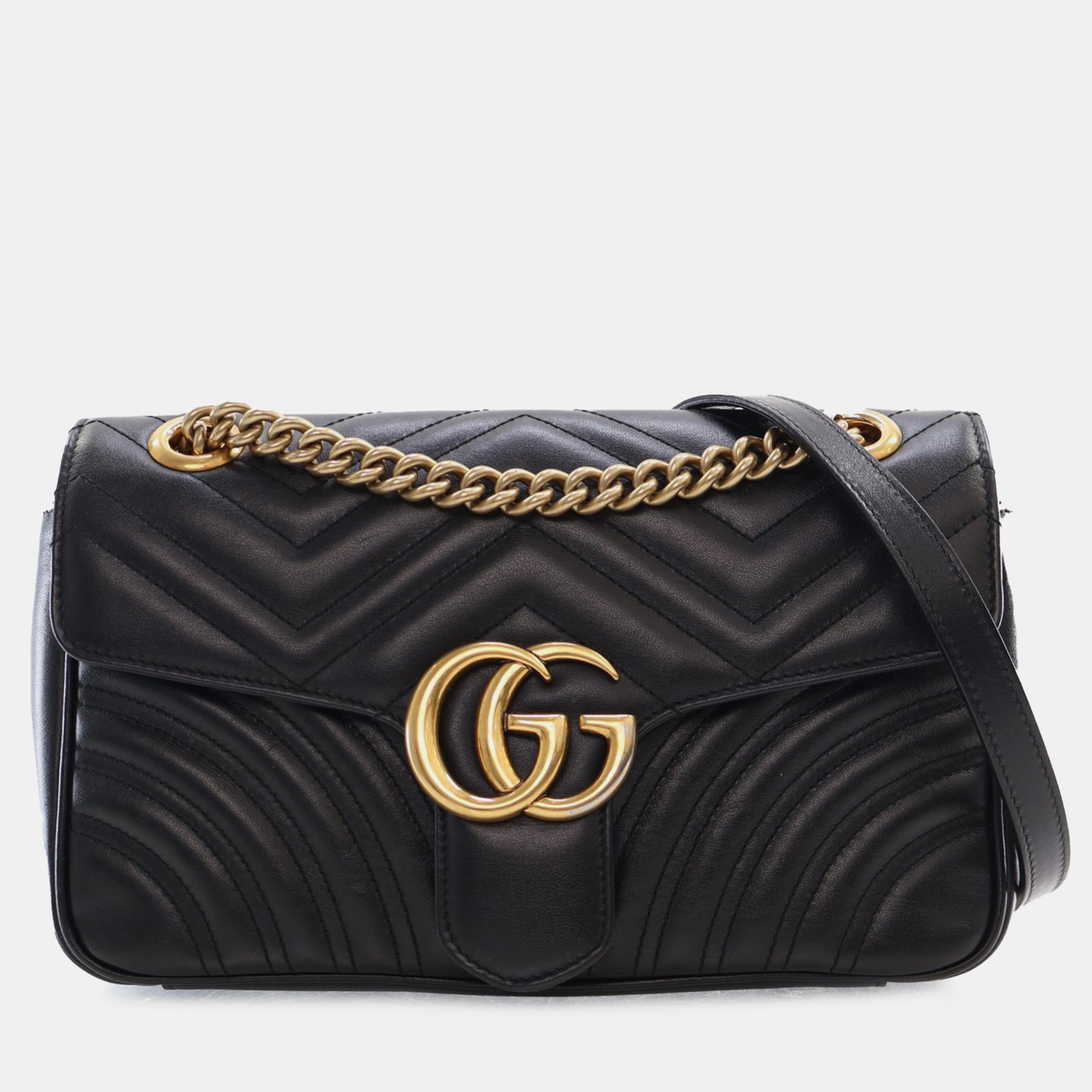 

Gucci Small GG Marmont Matelasse Crossbody Bag, Black