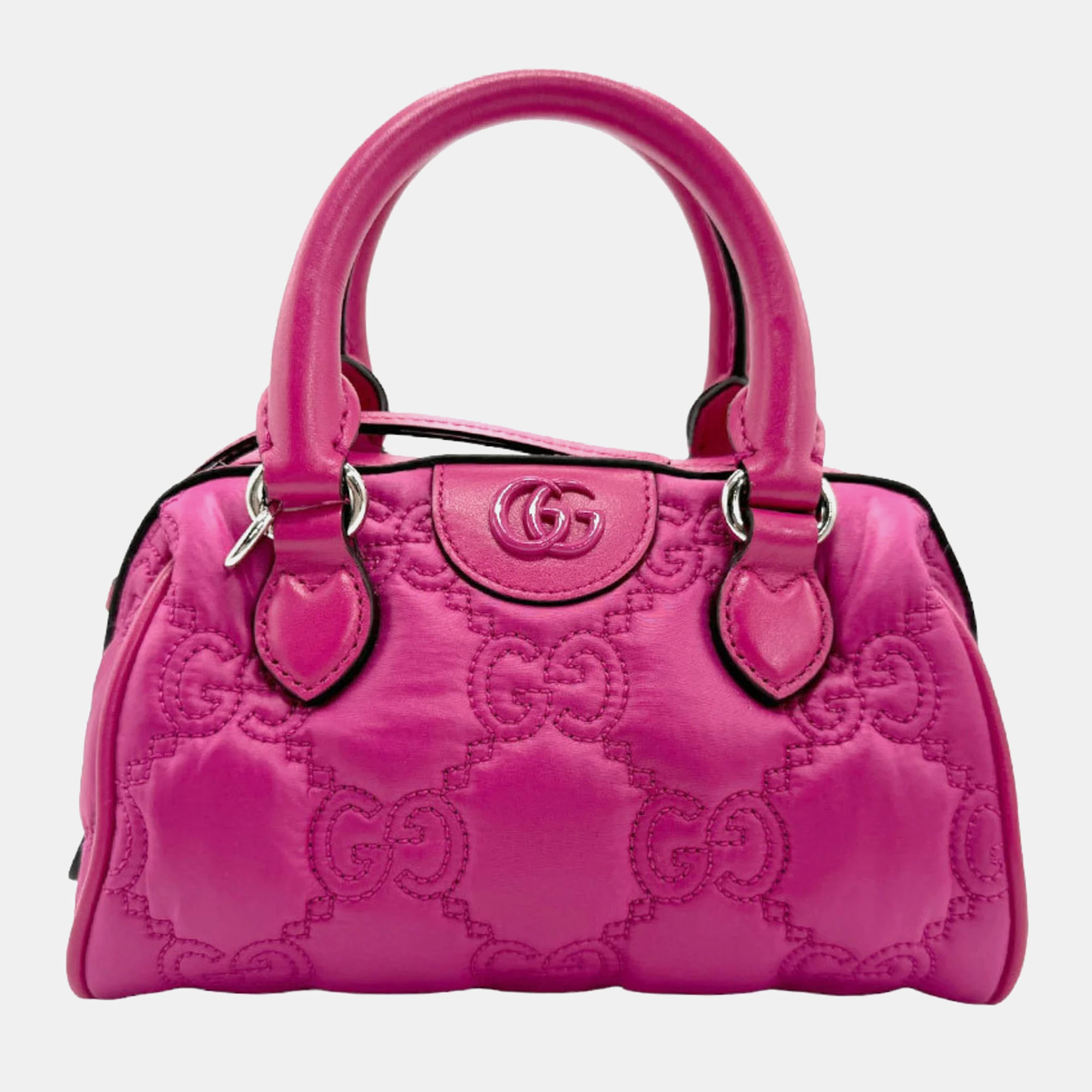 

Gucci Pink Leather GG 'Love Parade' Matelassé Mini Bag w/ Strap