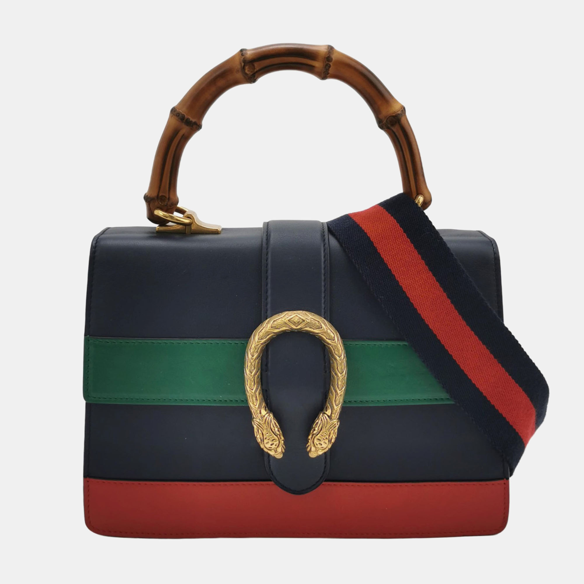 

Gucci Tricolor Calfskin Dionysus Bamboo Top Handle Bag, Multicolor