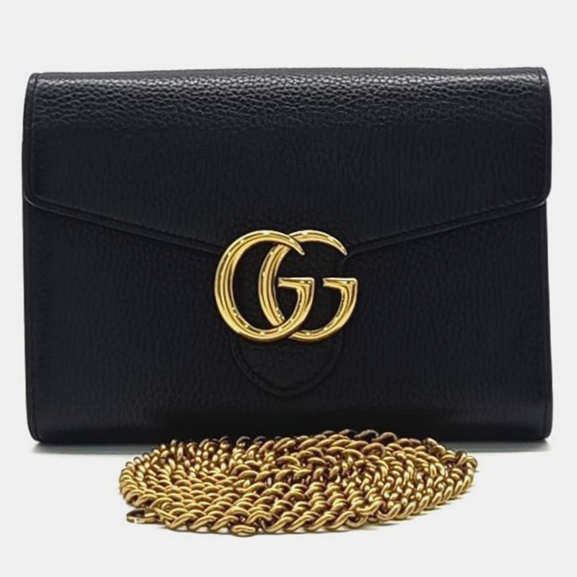 

Gucci Marmont Chain Crossbody Bag, Black