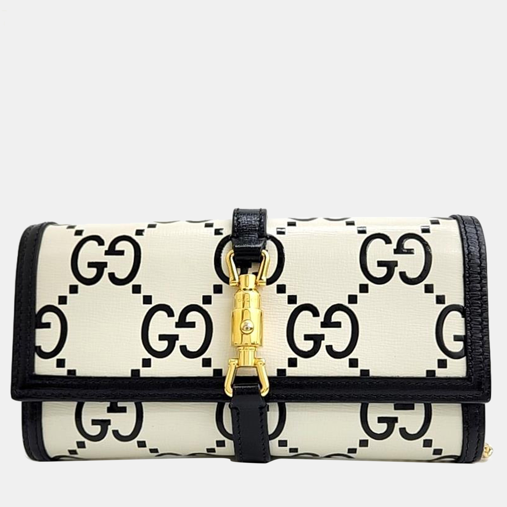 Pre-owned Gucci Jackie 1961 Chain Mini Bag In Black