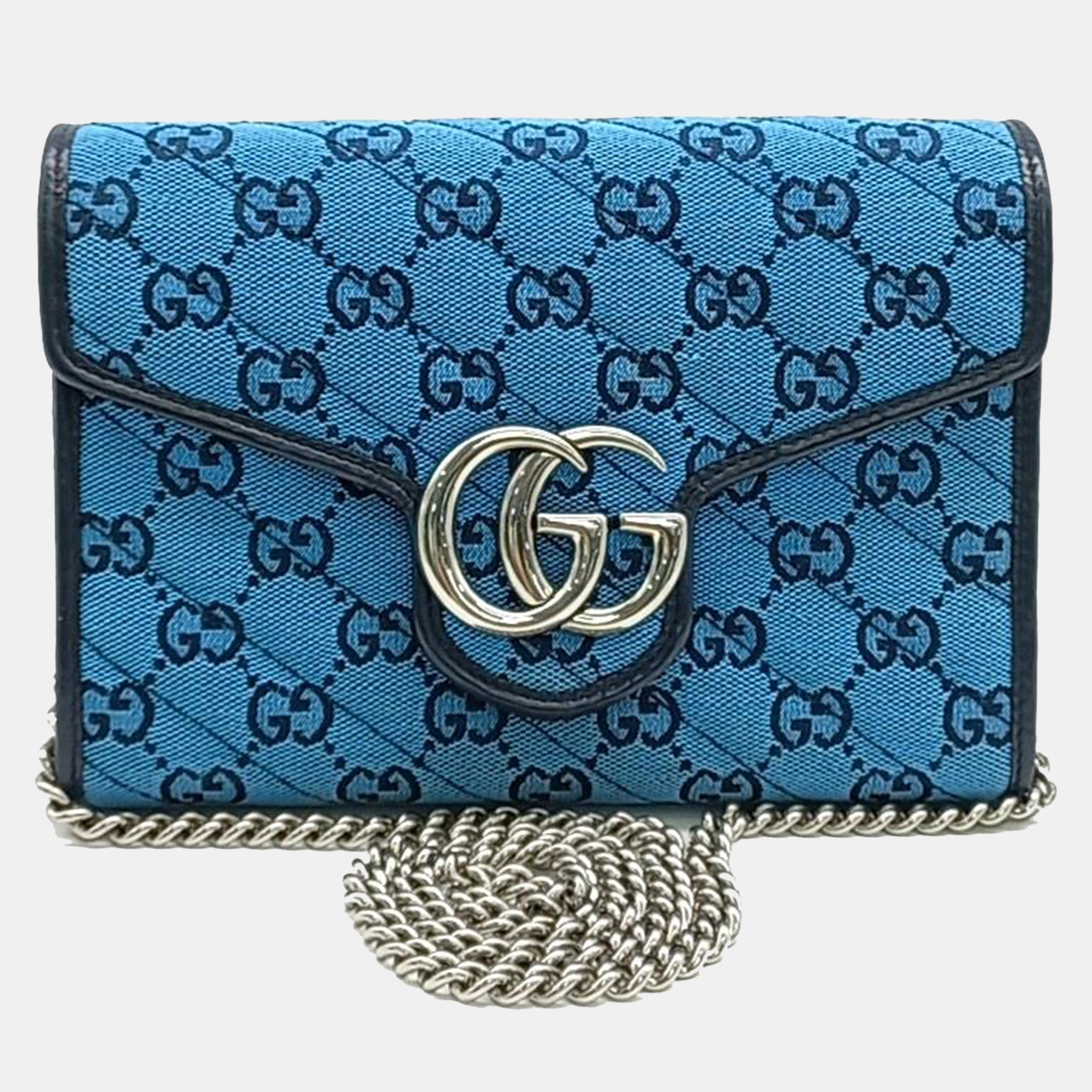 

Gucci Marmont Matrace Crossbodybody Bag, Blue