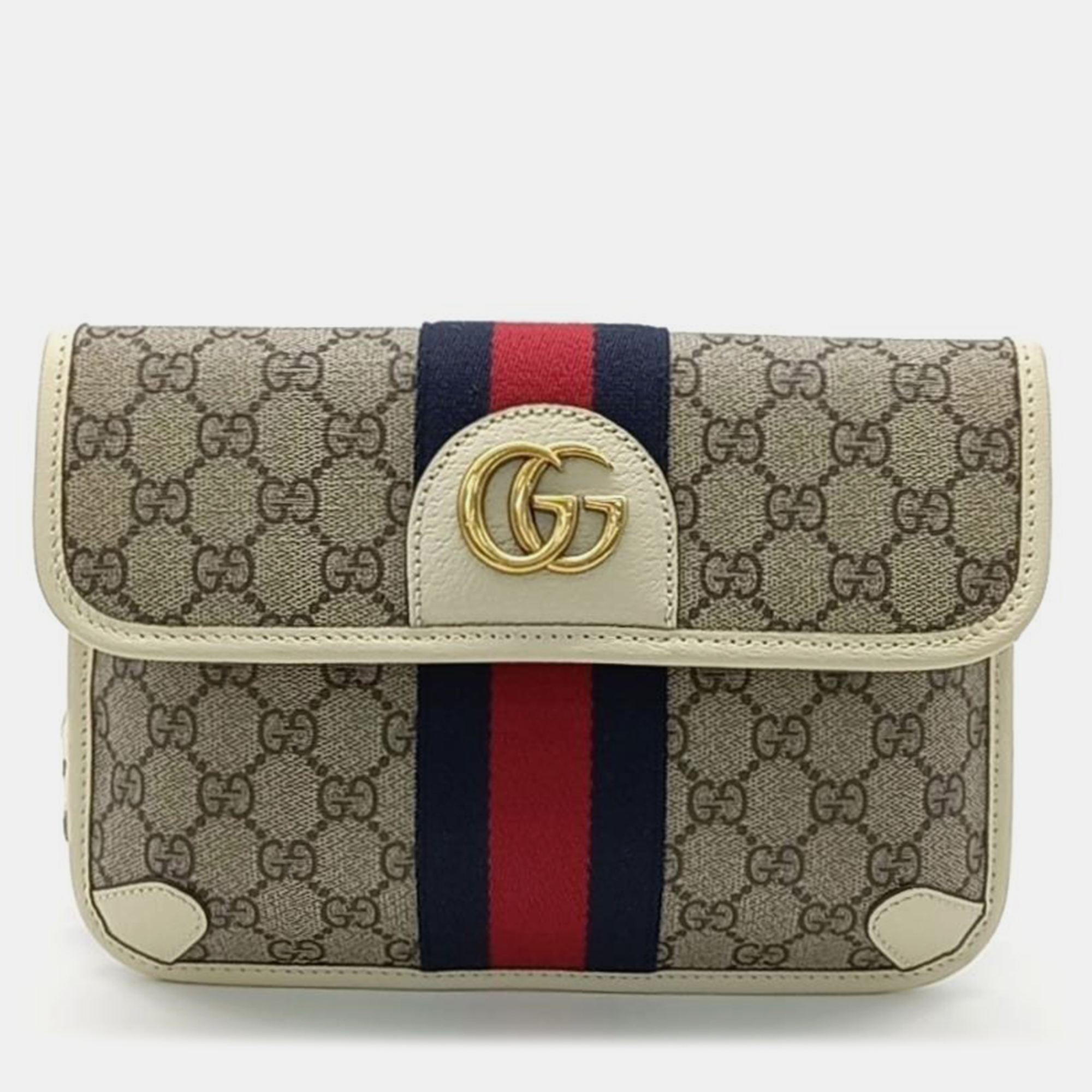 Pre-owned Gucci Ophidia Belt Bag In Multicolor