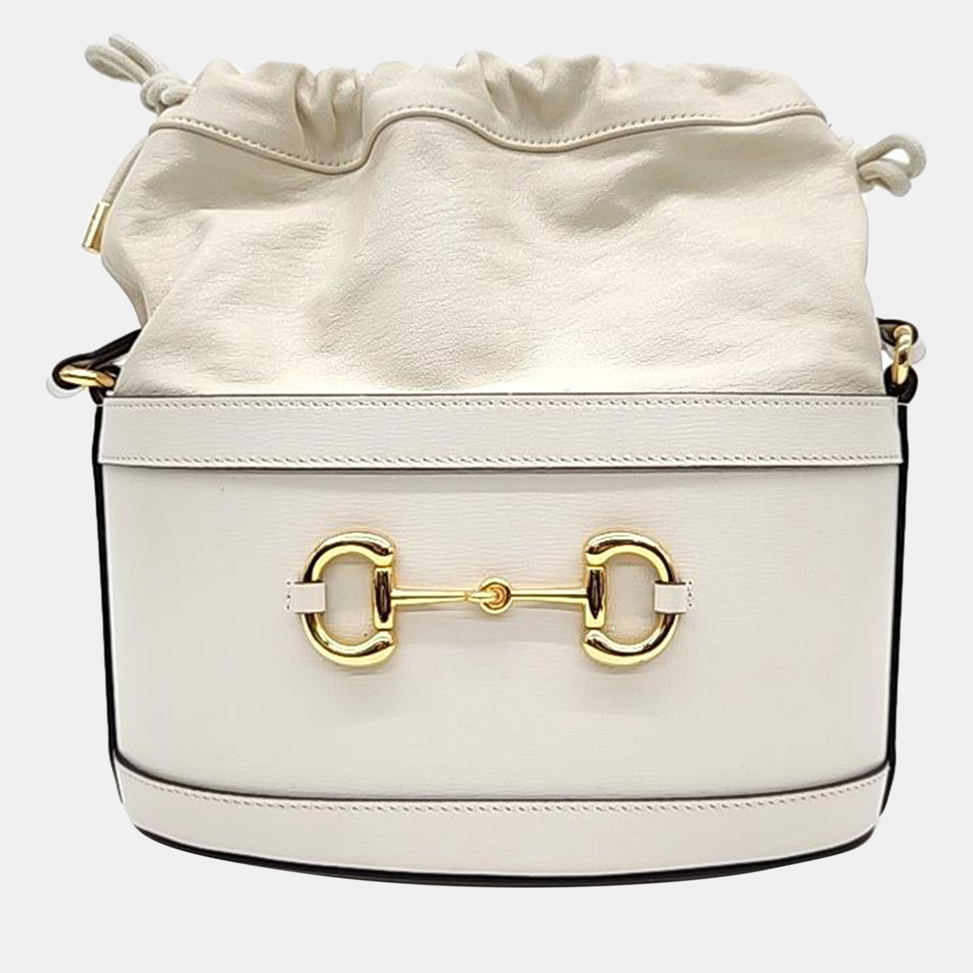 

Gucci 1955 Horsebit Bucket Bag, Beige