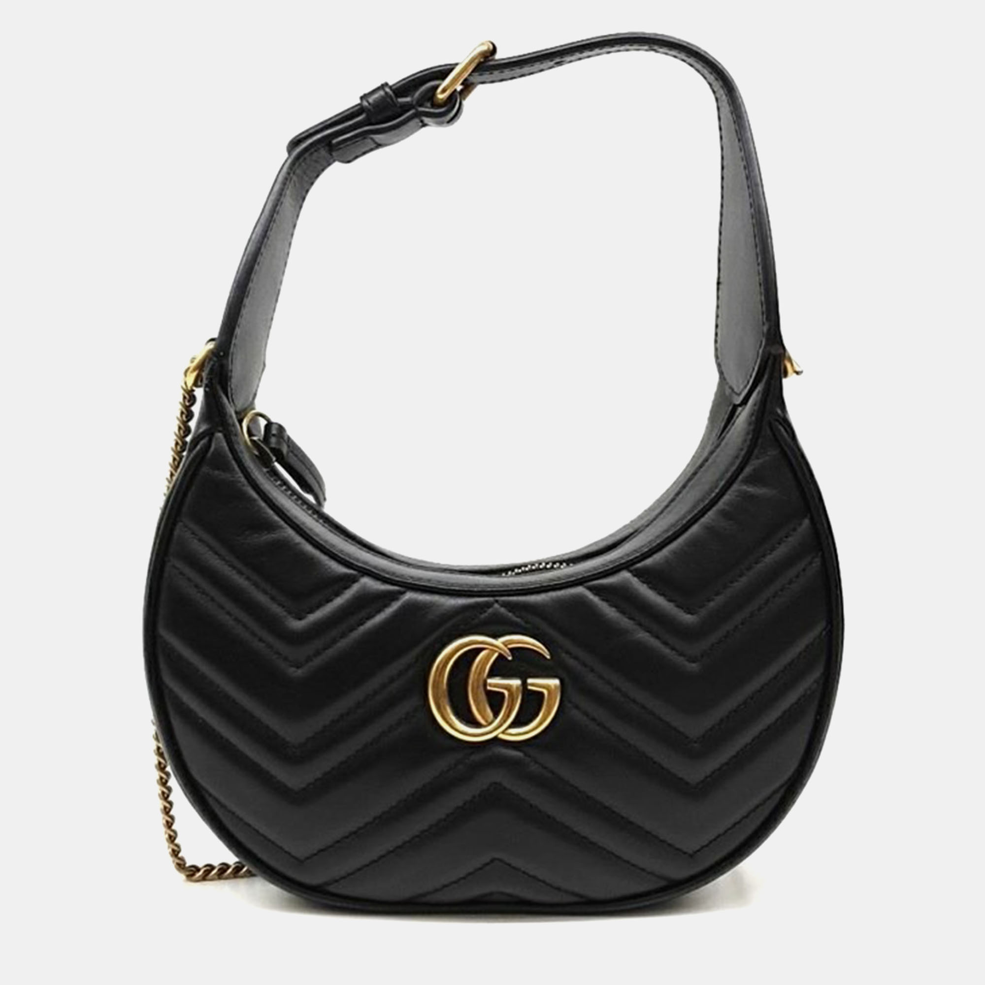 

Gucci Marmont Half Moon Mini Shoulder Bag, Black