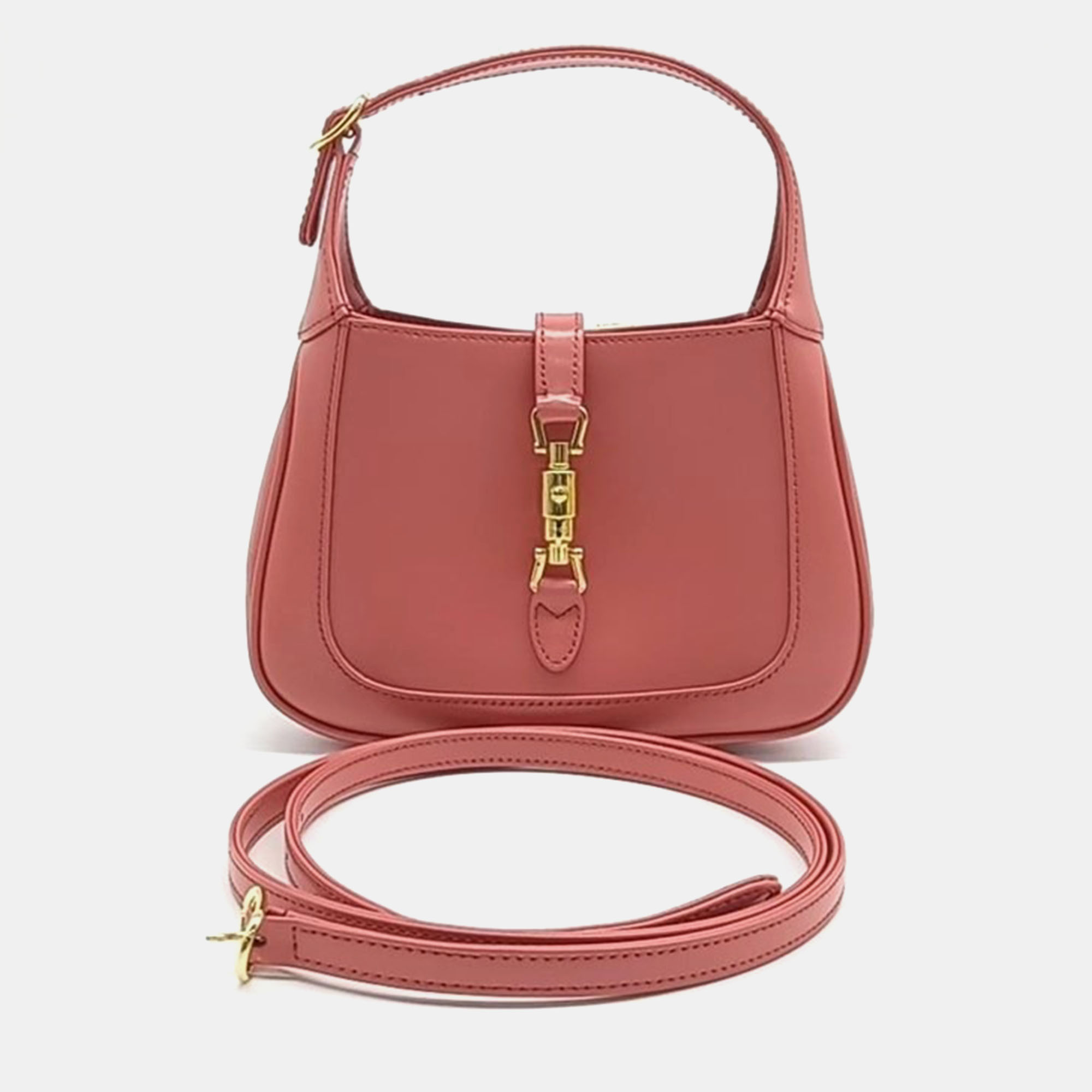 

Gucci Leather Jackie 1961 Mini Hobo Bag, Pink