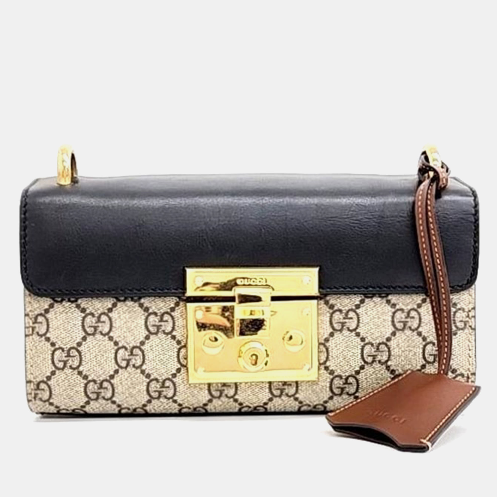 

Gucci Padlock Mini Shoulder Bag, Beige